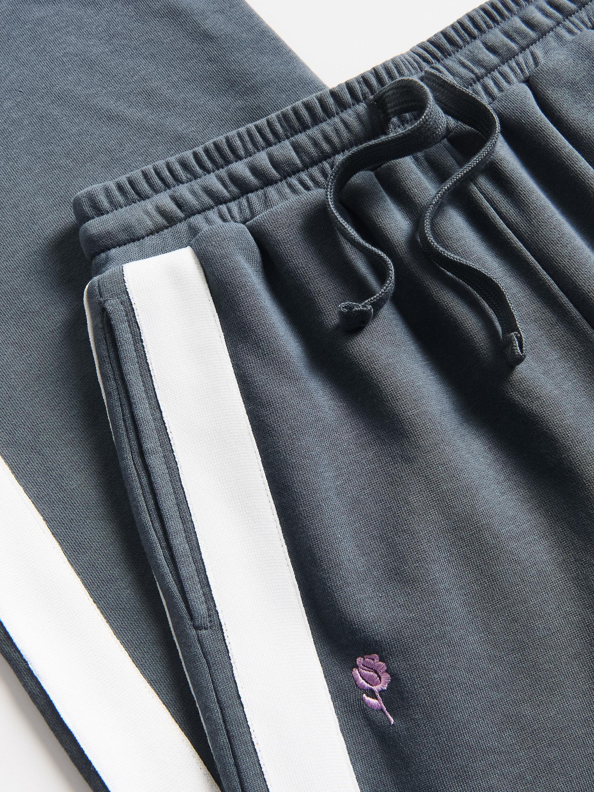 Grey Sweatpants With Side Stripes, Grey, large image number 1