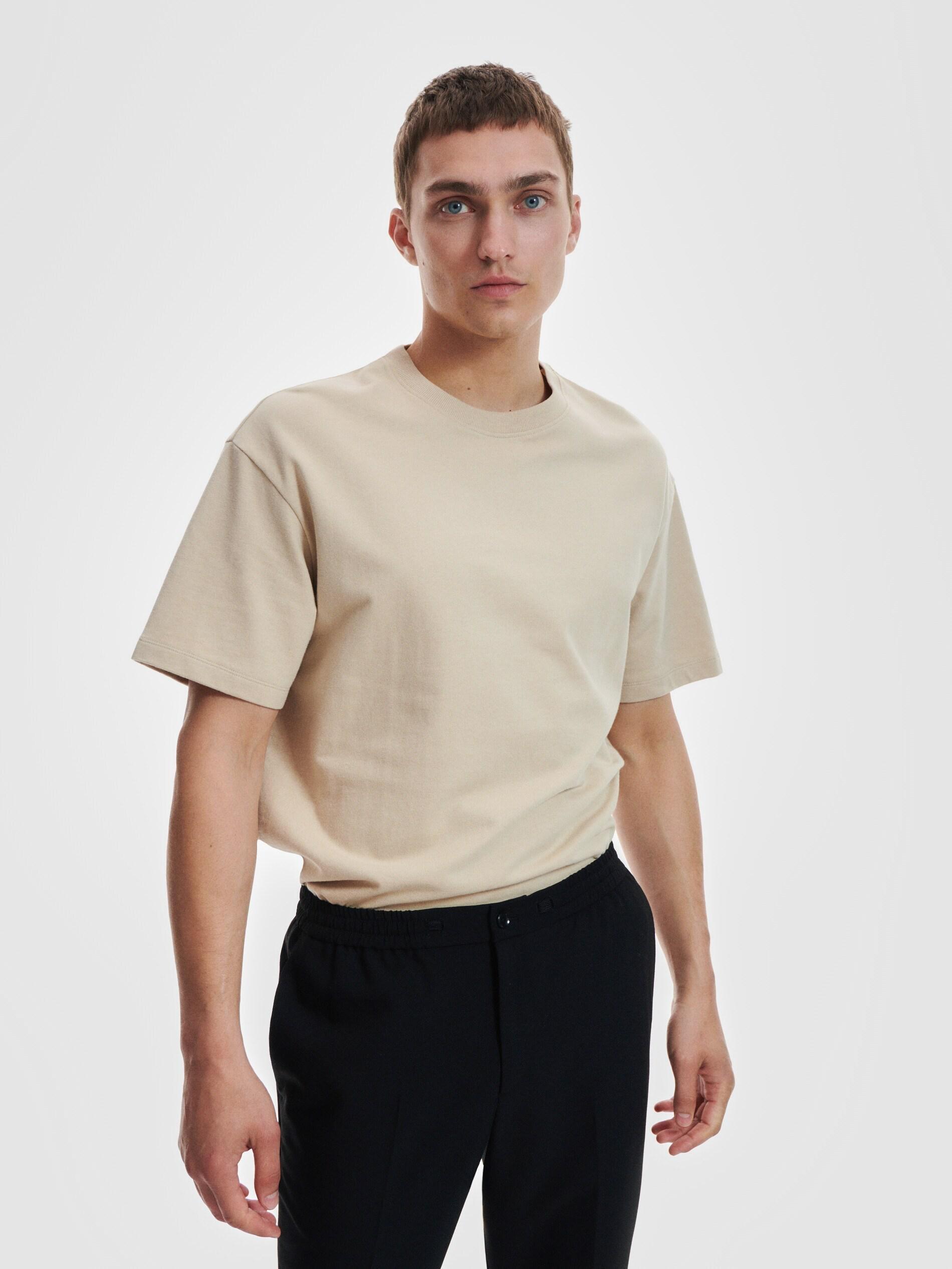 Beige Oversize T-Shirt, , large image number 1