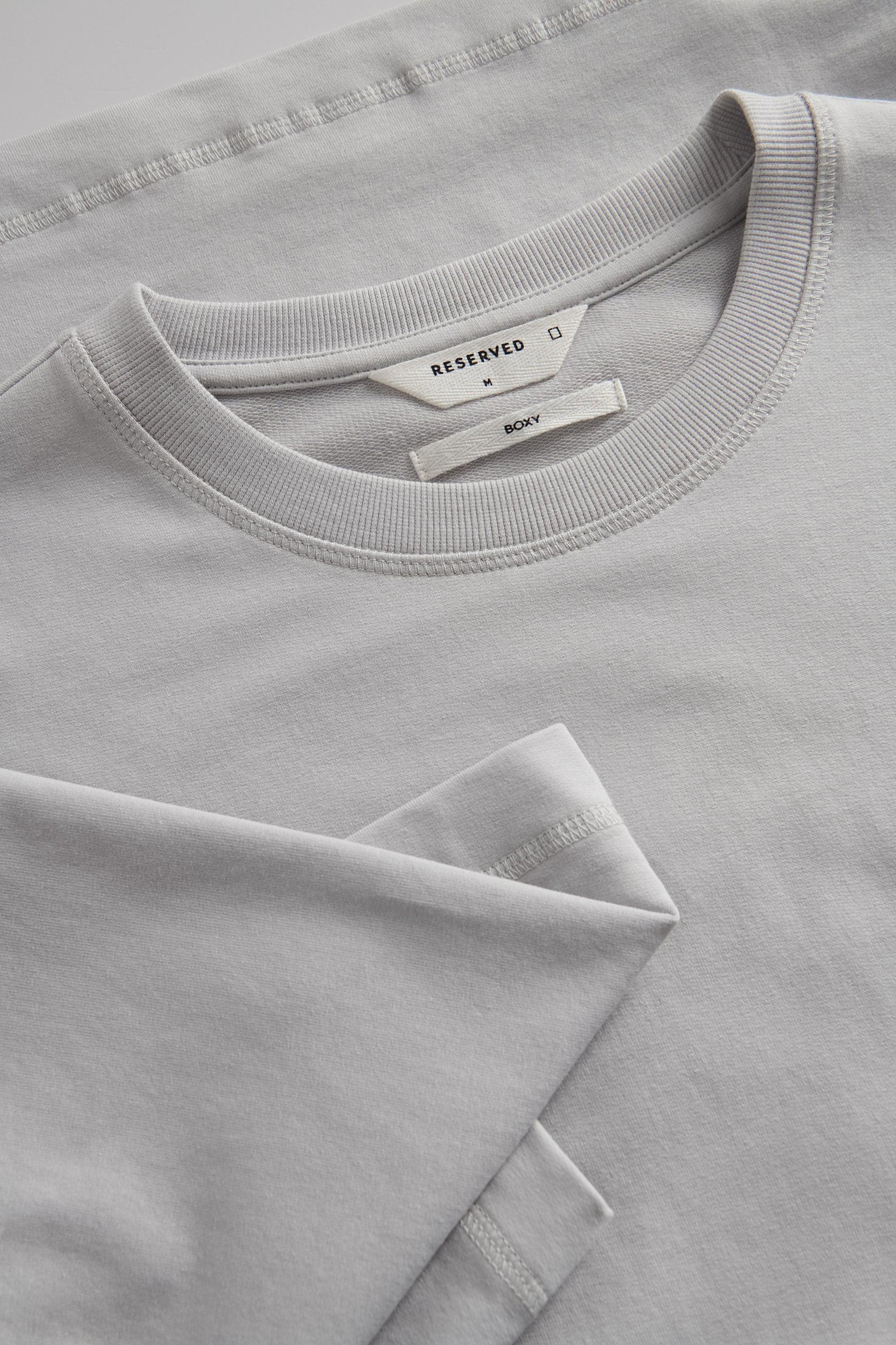 Grey Boxy Fit T-Shirt, , large image number 2
