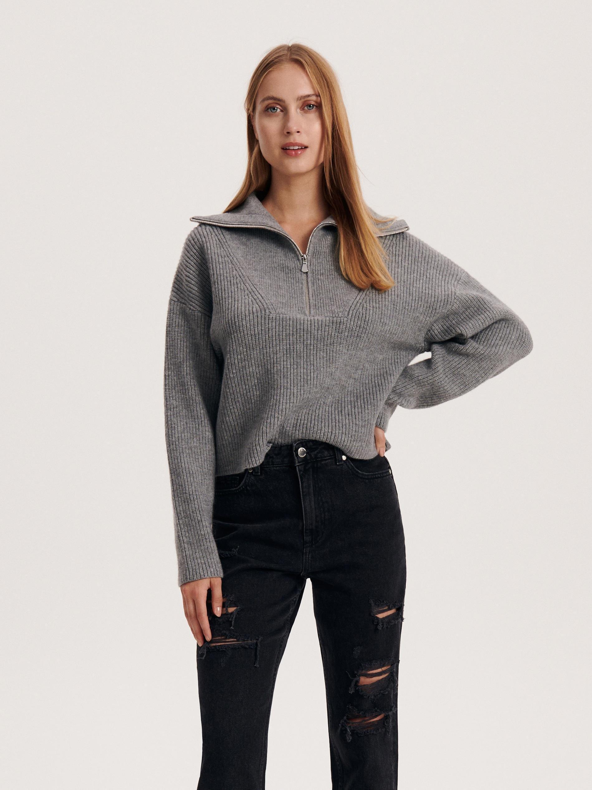 Black High Waist Mom Fit Jeans, , large image number 0