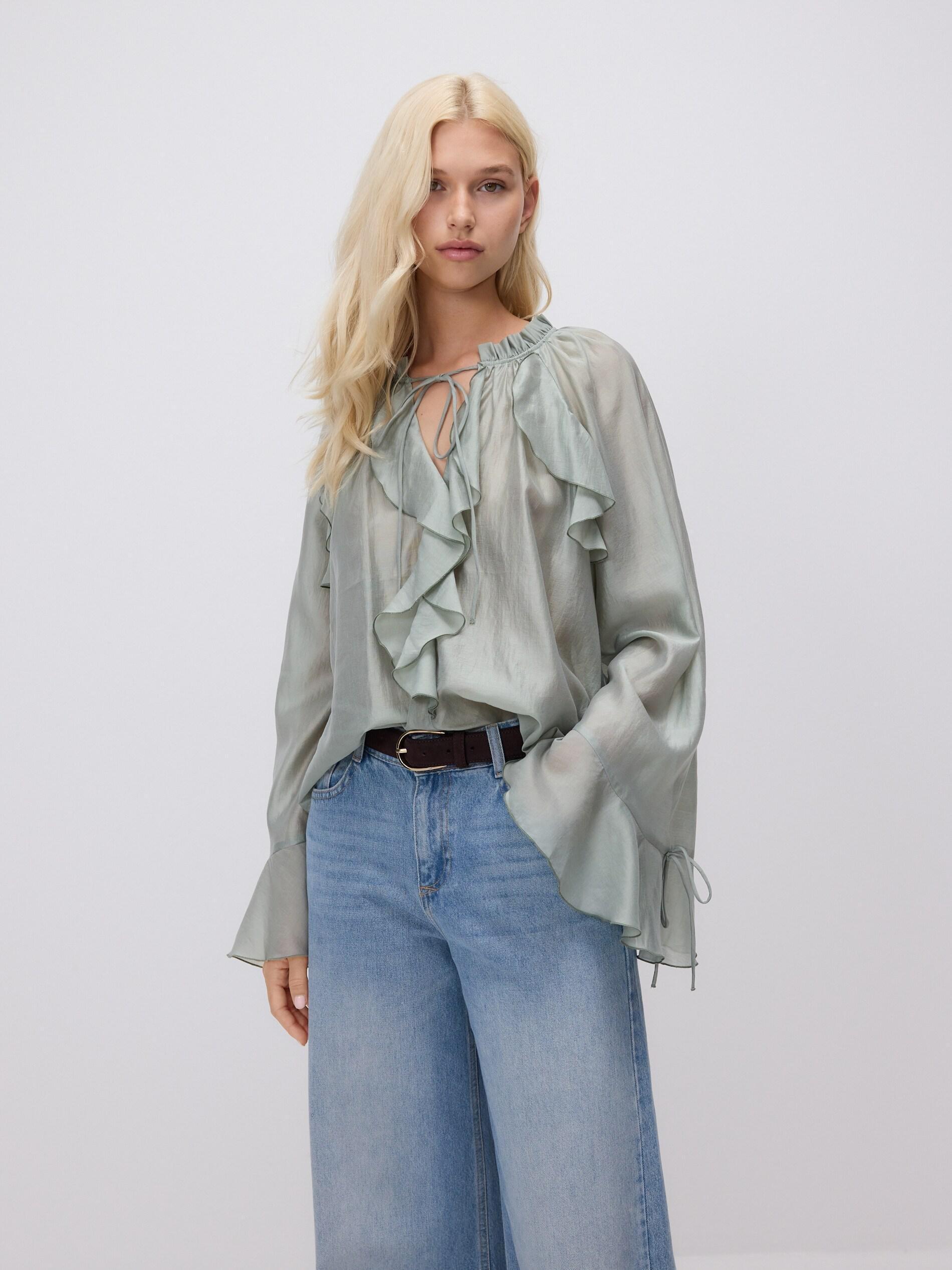 TURQUOISE Baggy fit jeans, 7401_56J, large image number 3