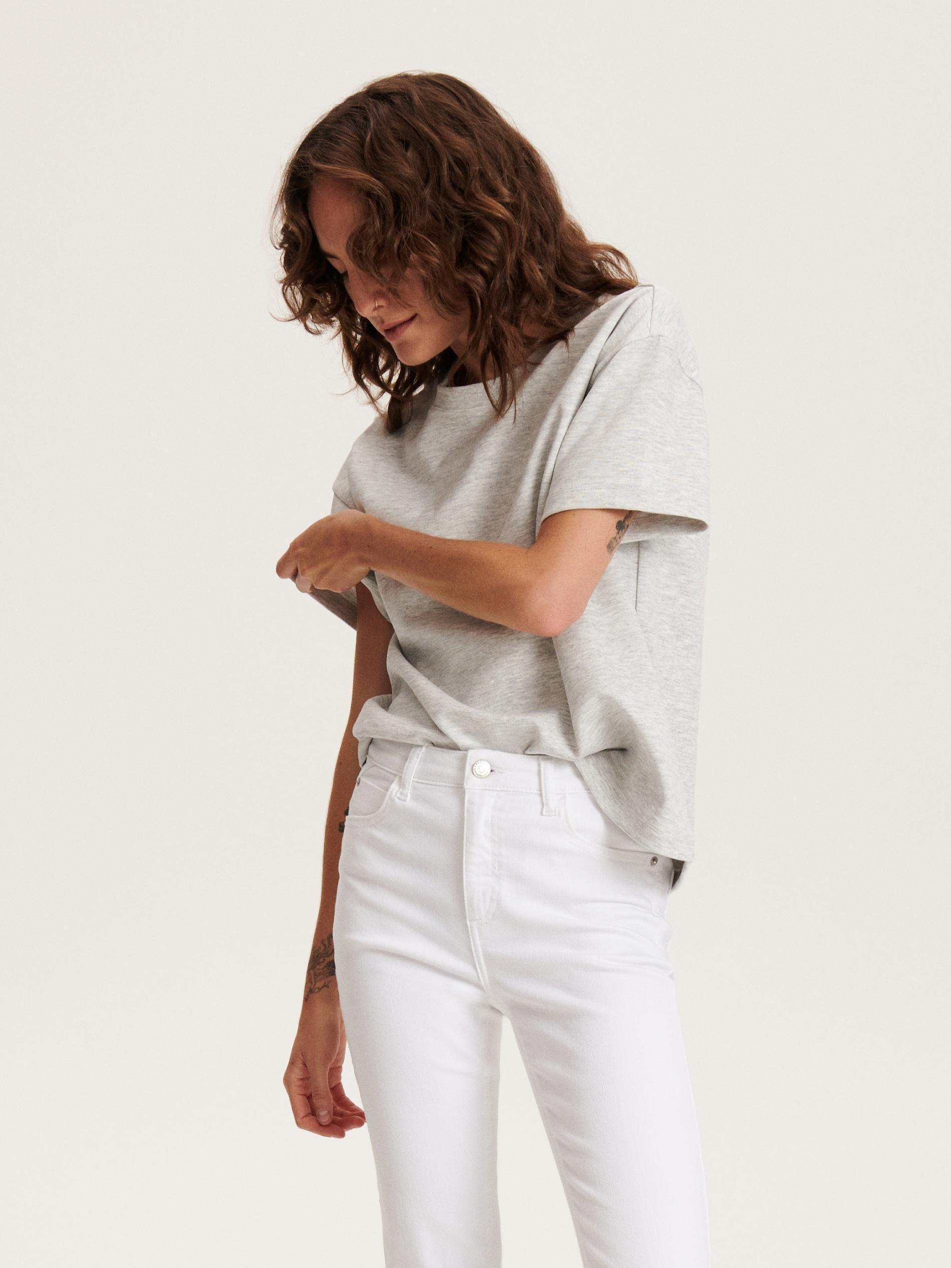 White Slim Jeans, , large image number 1