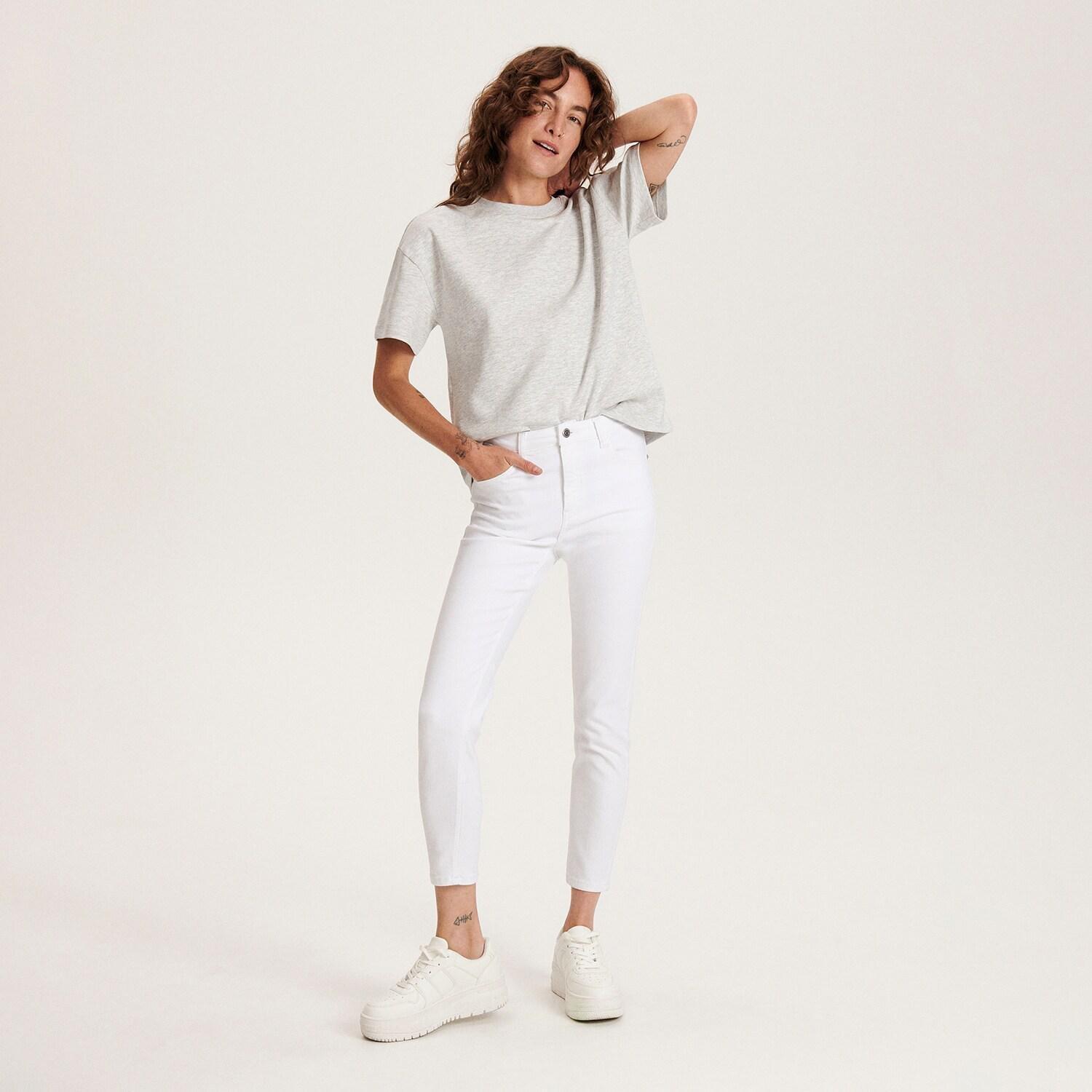 White Slim Jeans, , large image number 5