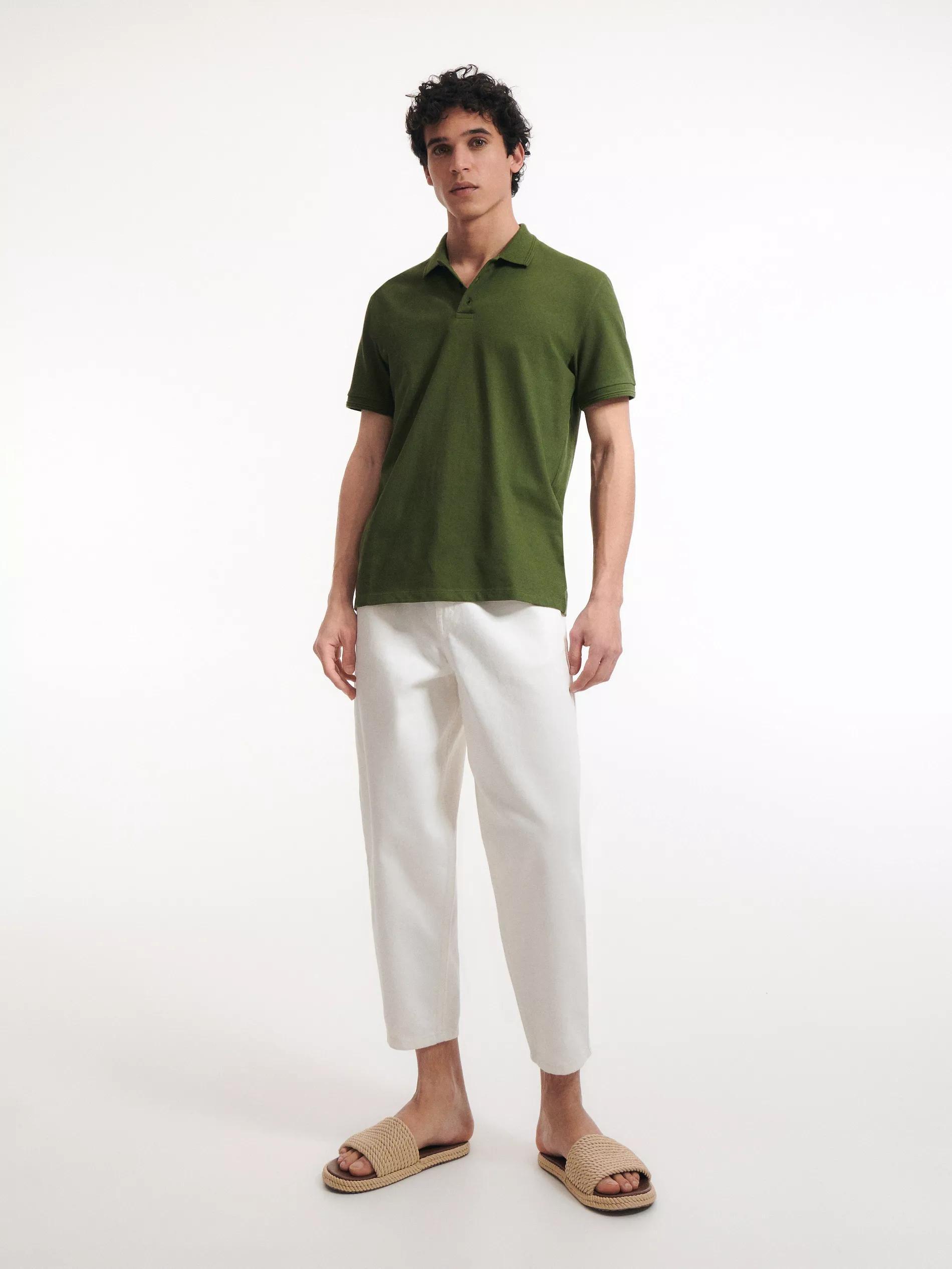 Dark Green Regular Polo Shirt, , large image number 1