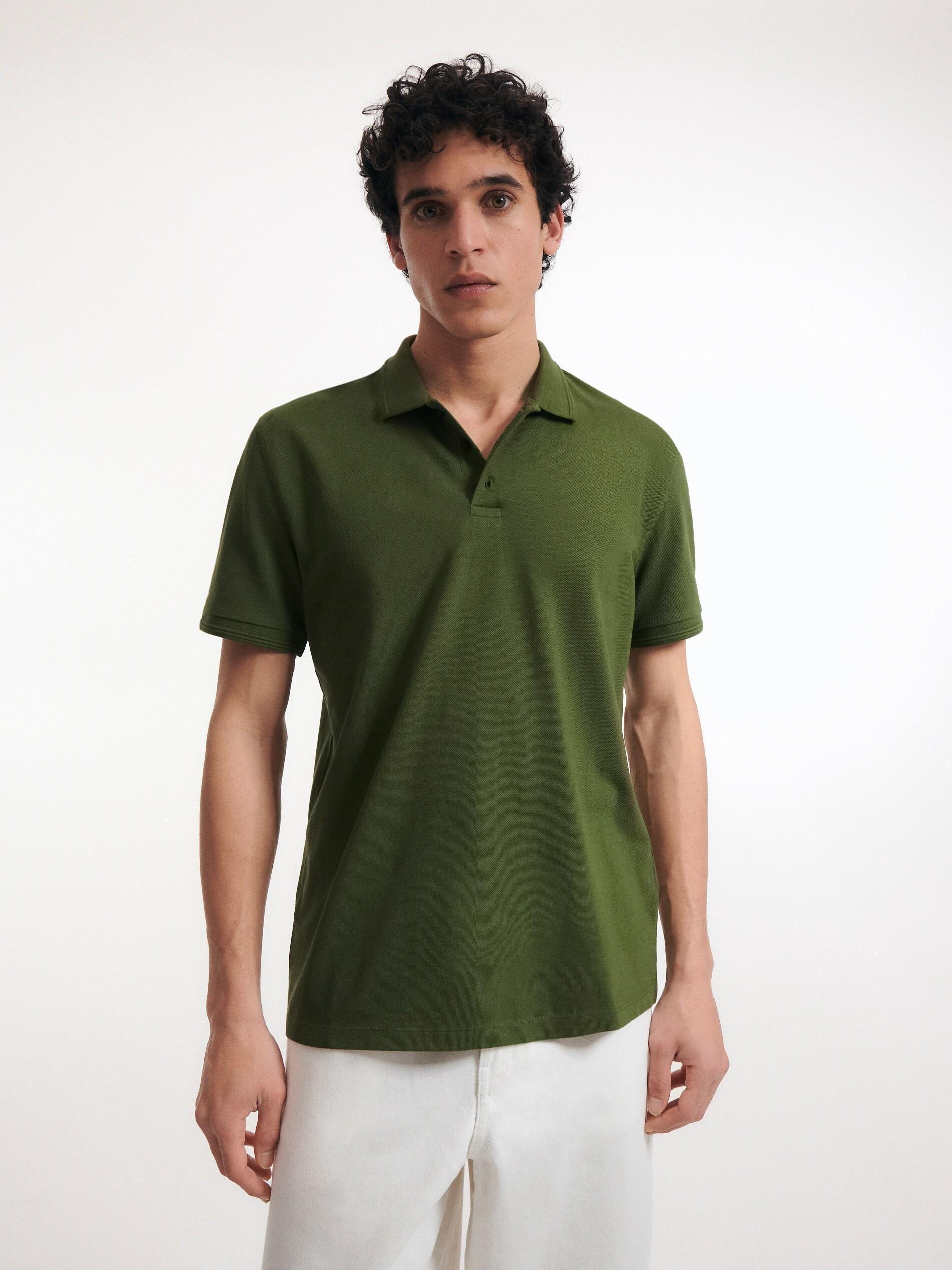 Dark Green Regular Polo Shirt, , large image number 2