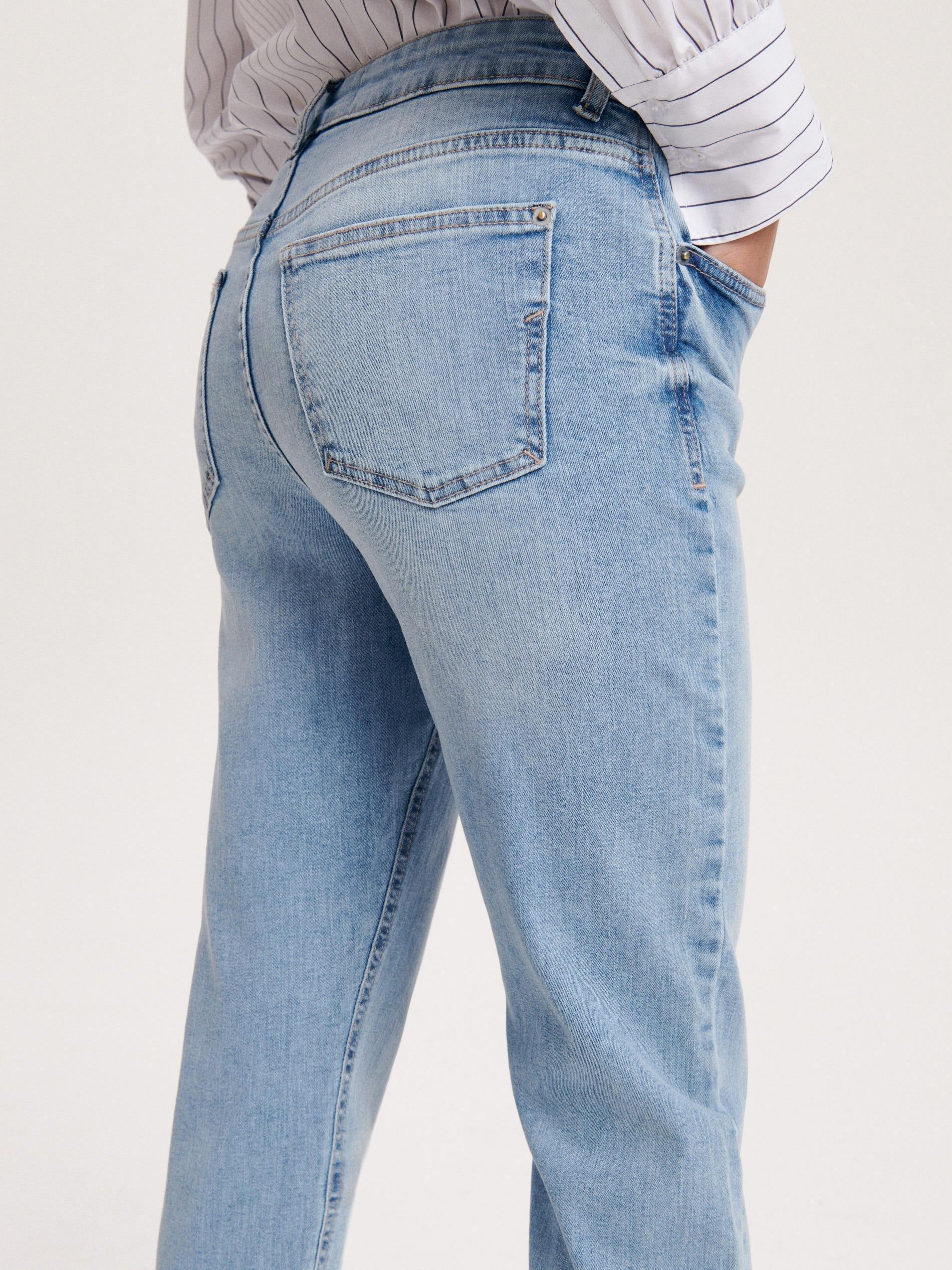 Blue Boyfriend Slim Jeans, , large image number 2