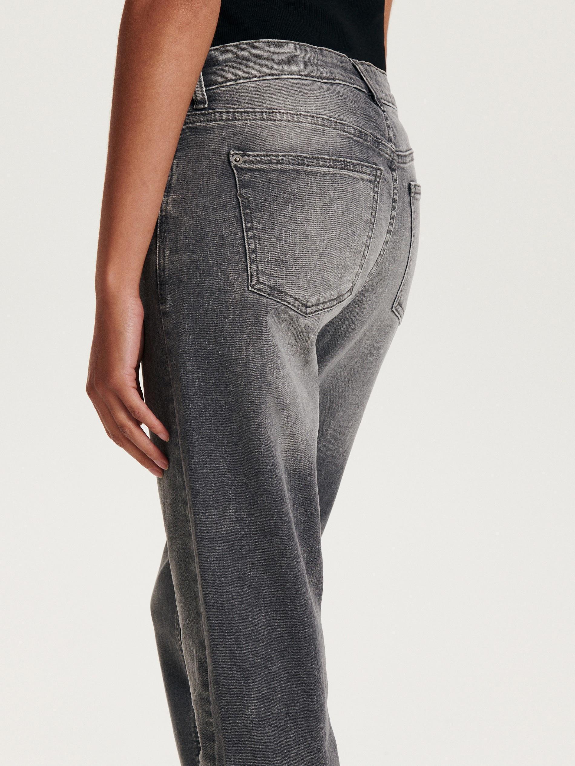 Grey Boyfriend Slim Jeans, , large image number 2