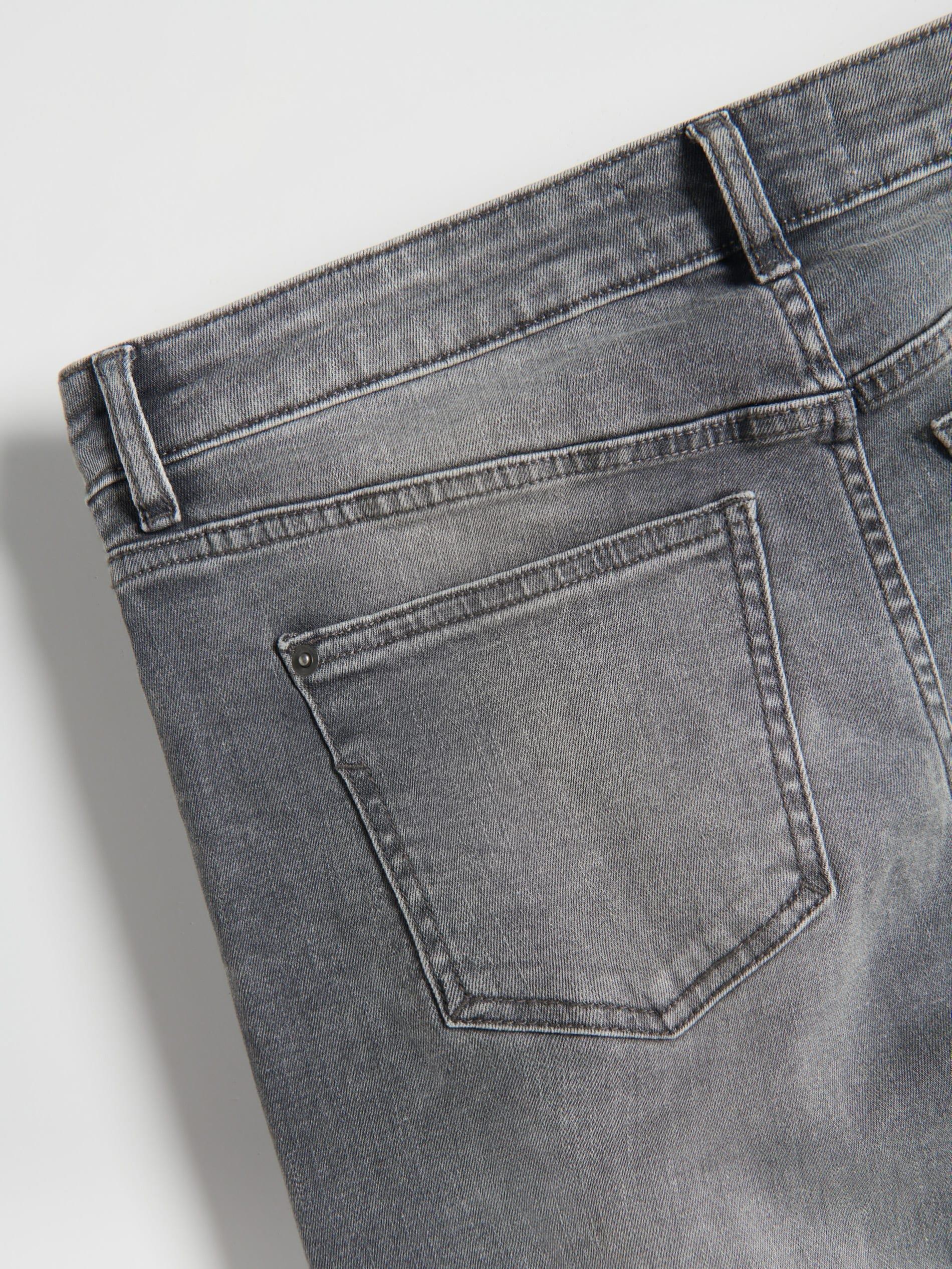 Grey Boyfriend Slim Jeans, , large image number 4