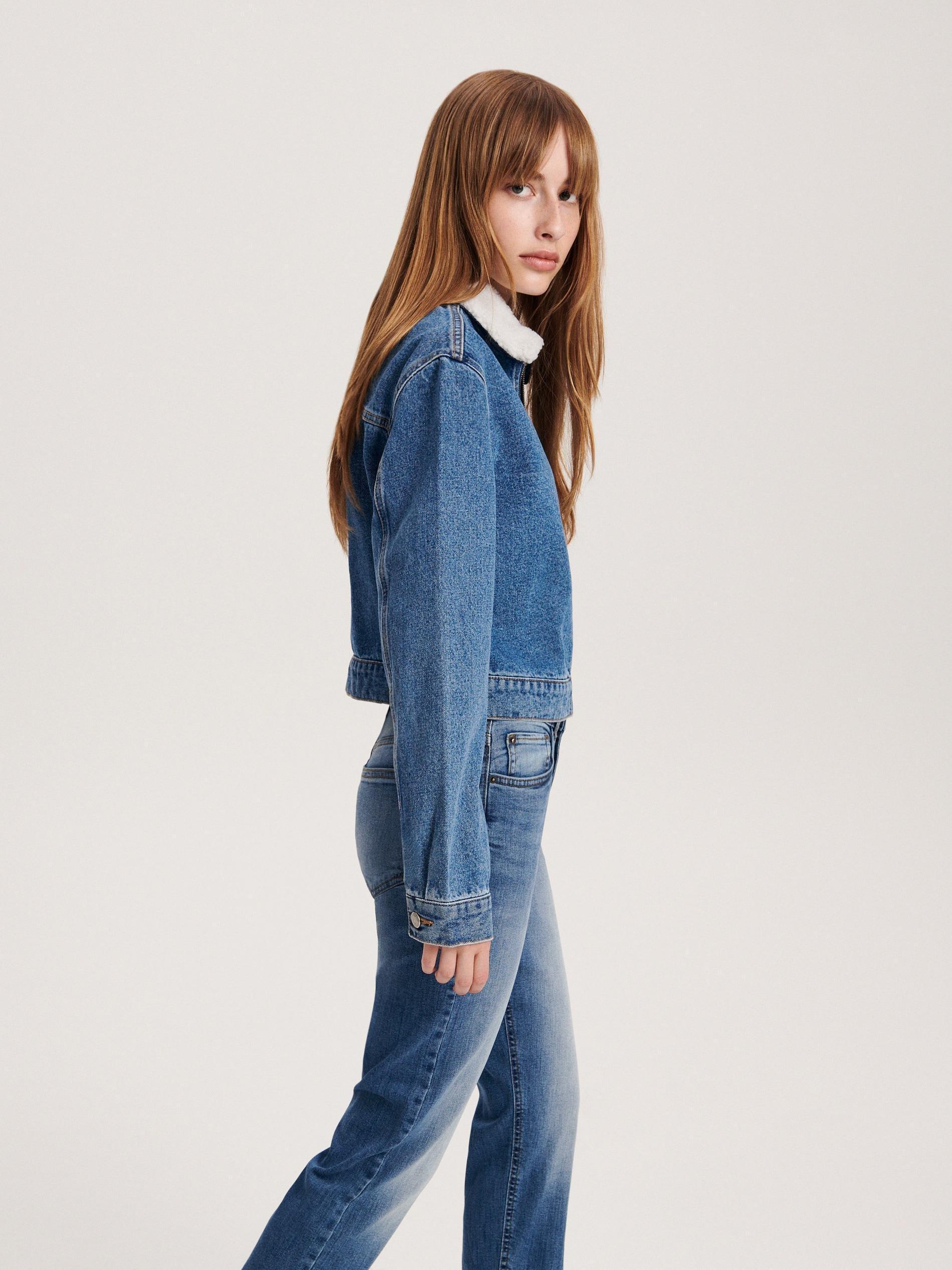 Blue Boyfriend Slim Jeans, , large image number 7