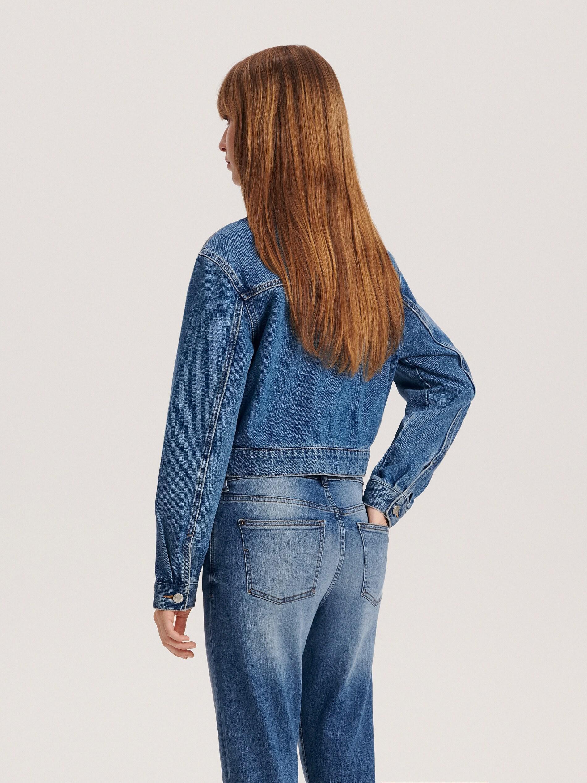 Blue Boyfriend Slim Jeans, , large image number 8