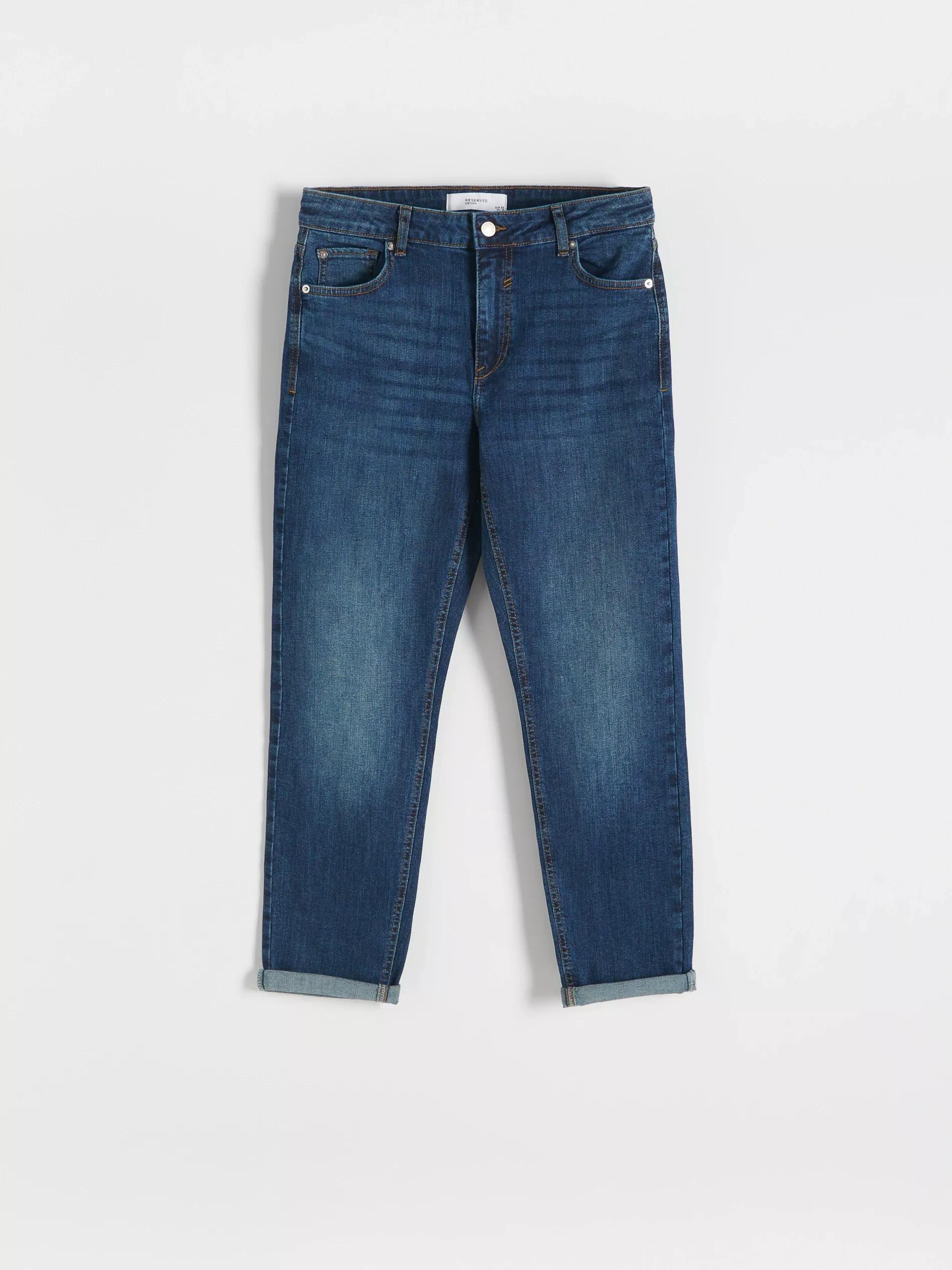 Navy Boyfriend Slim Jeans, , large image number 3