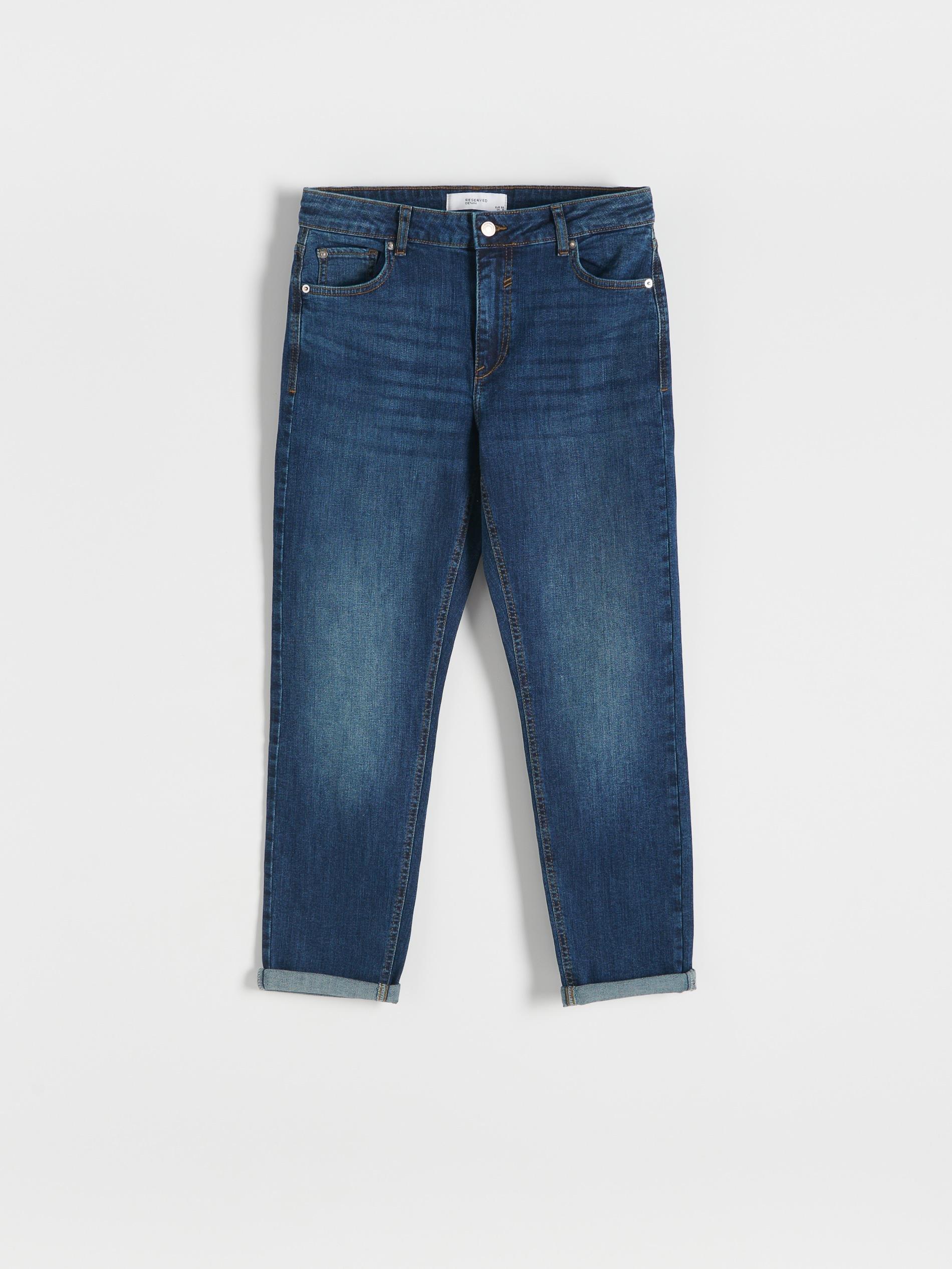 Navy Boyfriend Slim Jeans, , large image number 7