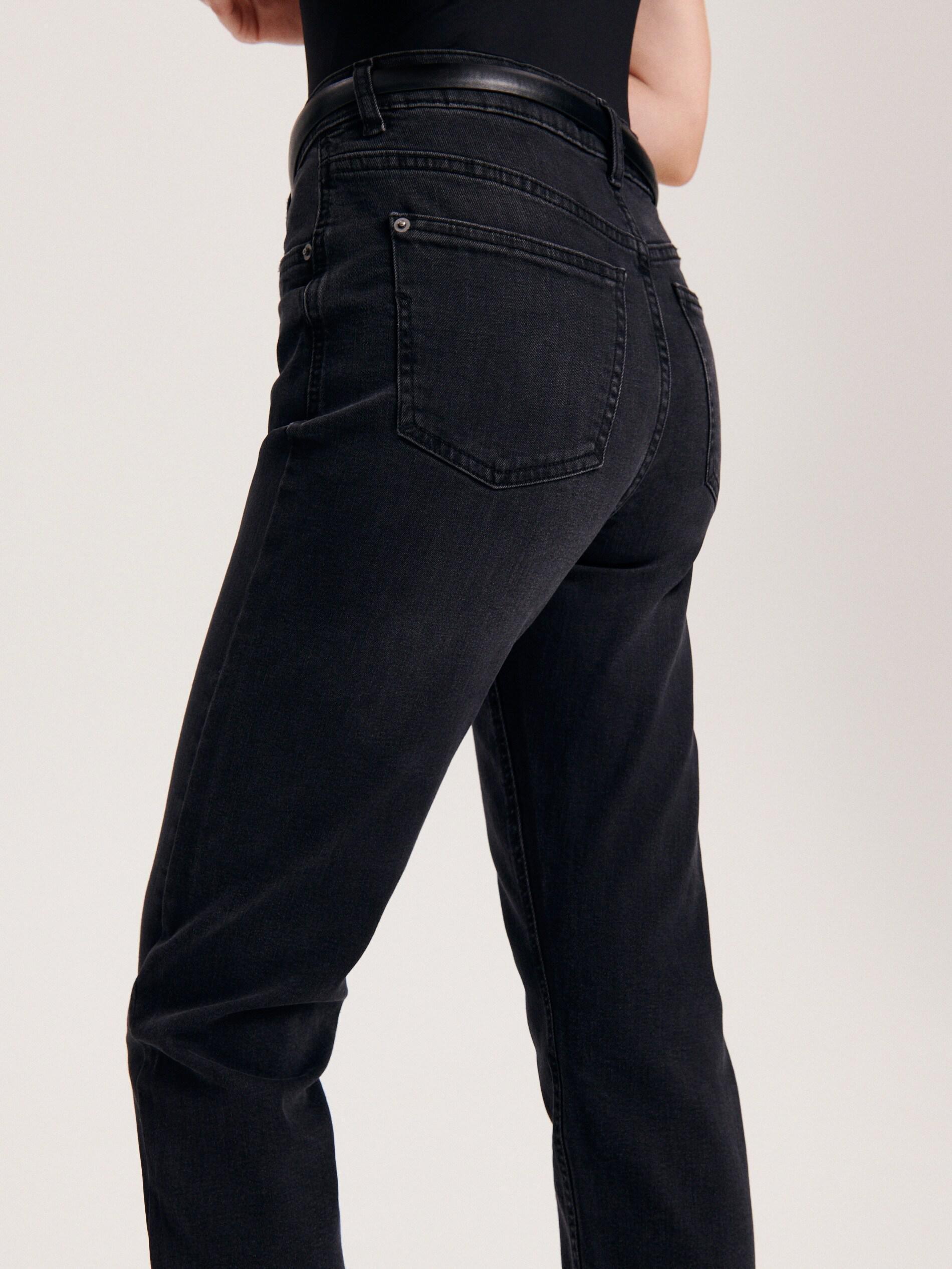 Black Boyfriend Slim Jeans, , large image number 4