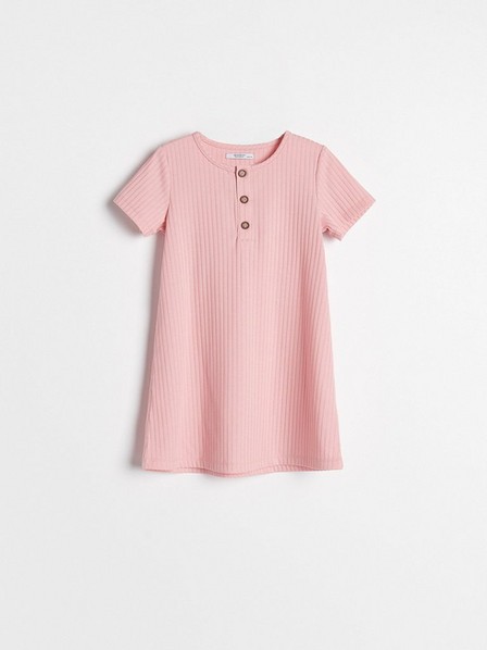 Reserved - Pink Stripe Dress, Kids Girl