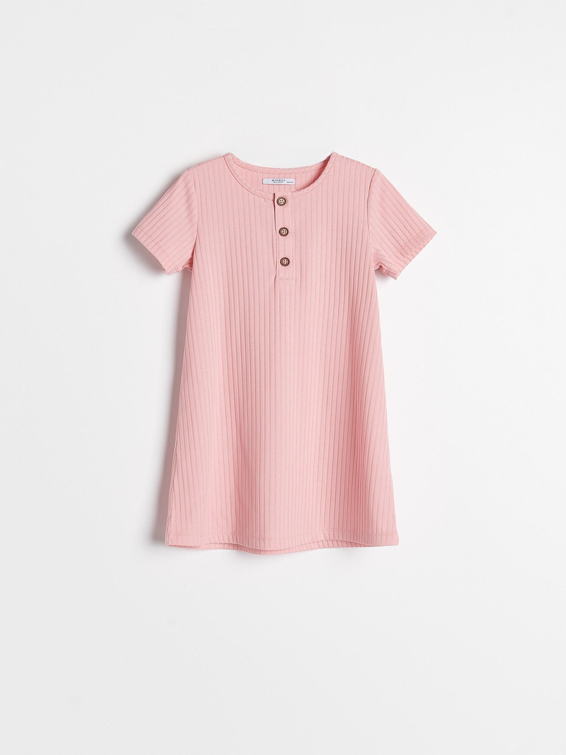 Pink Stripe Dress, Kids Girl, , large image number 0