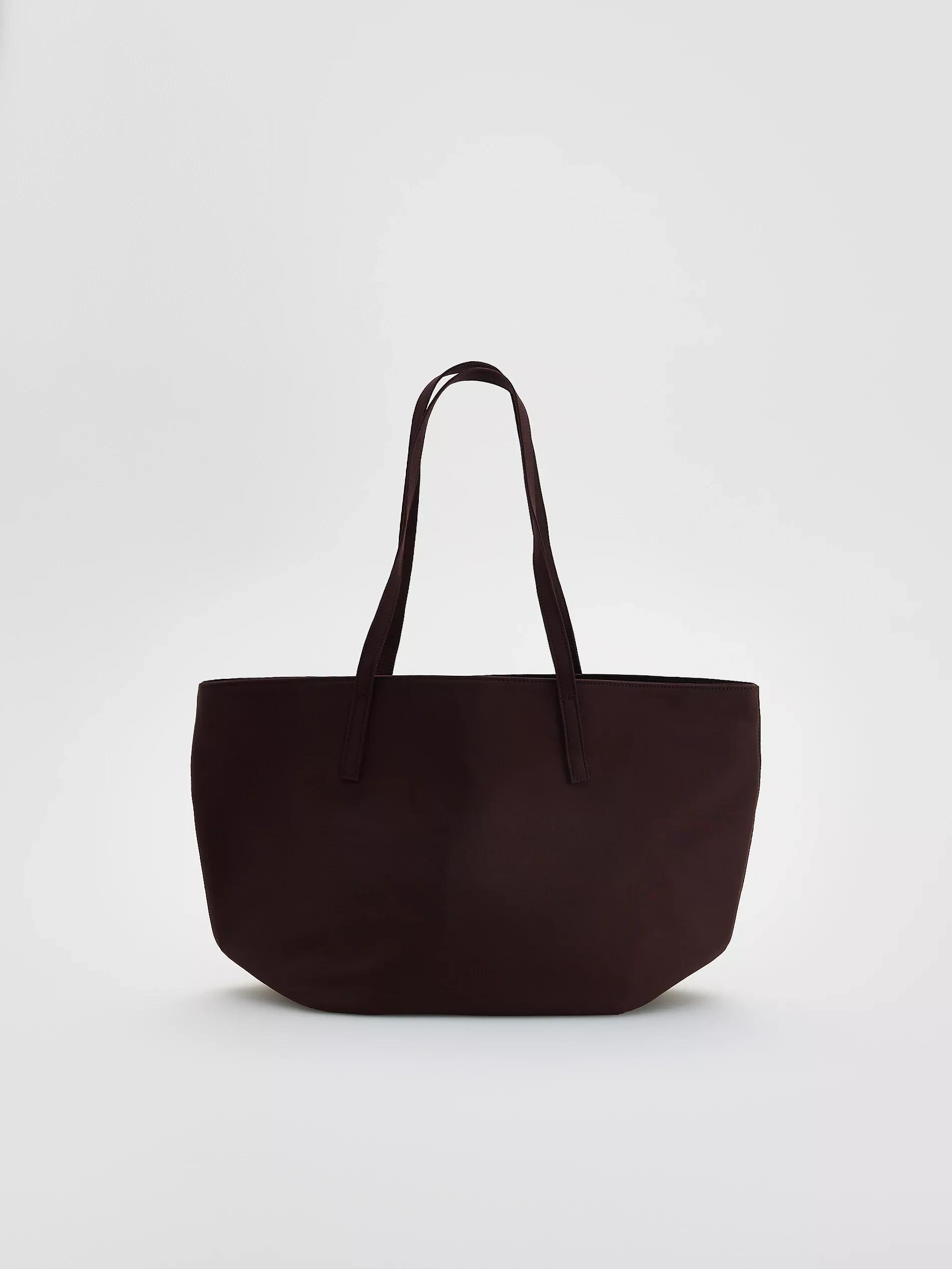 Brown Shopper Bag, Brown, large image number 0