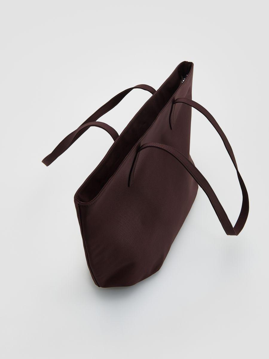 Brown Shopper Bag, Brown, large image number 1