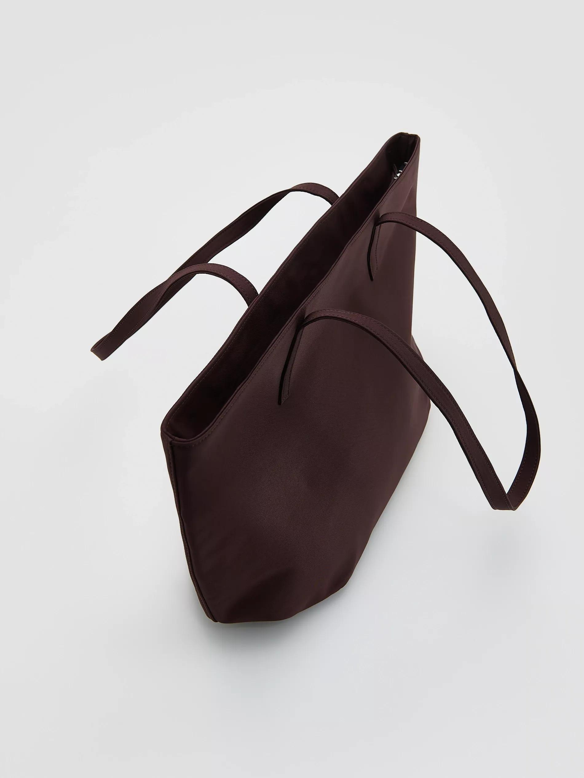 Brown Shopper Bag, Brown, large image number 1