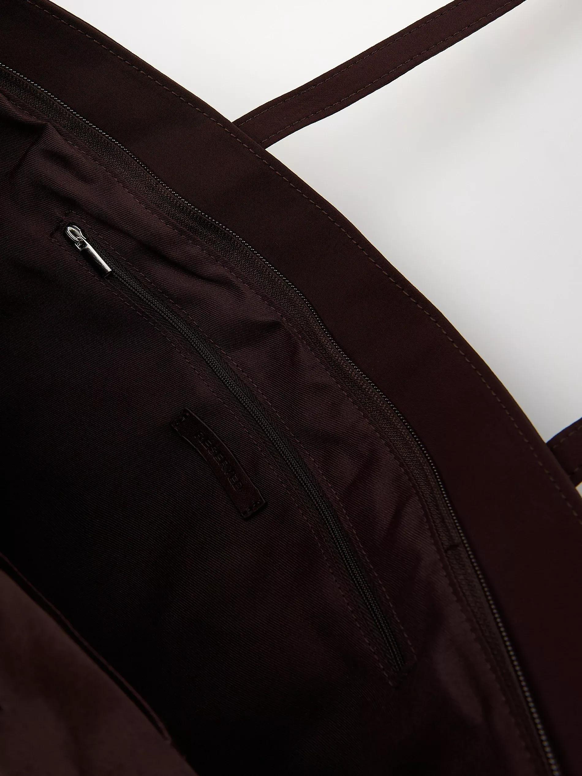 Brown Shopper Bag, Brown, large image number 2