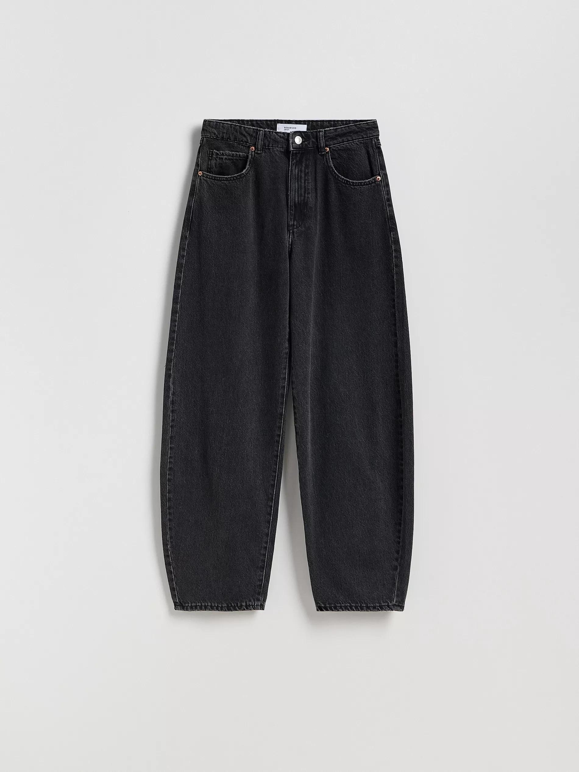 BLACK Barrel leg jeans, Black, large image number 2