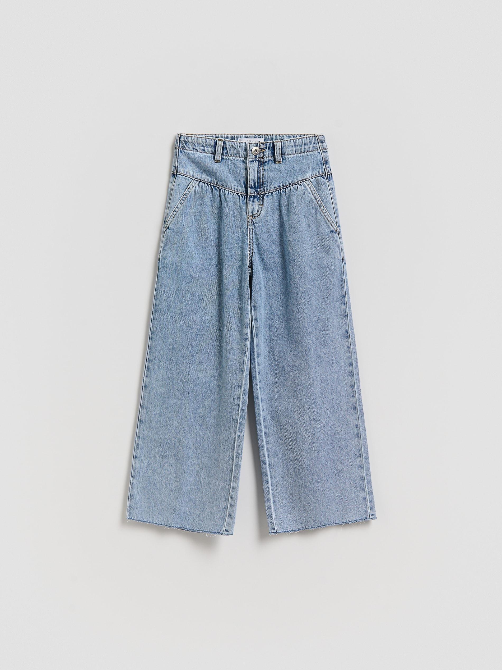 Blue Jeans Wide Leg Jeans, Blue, large image number 0