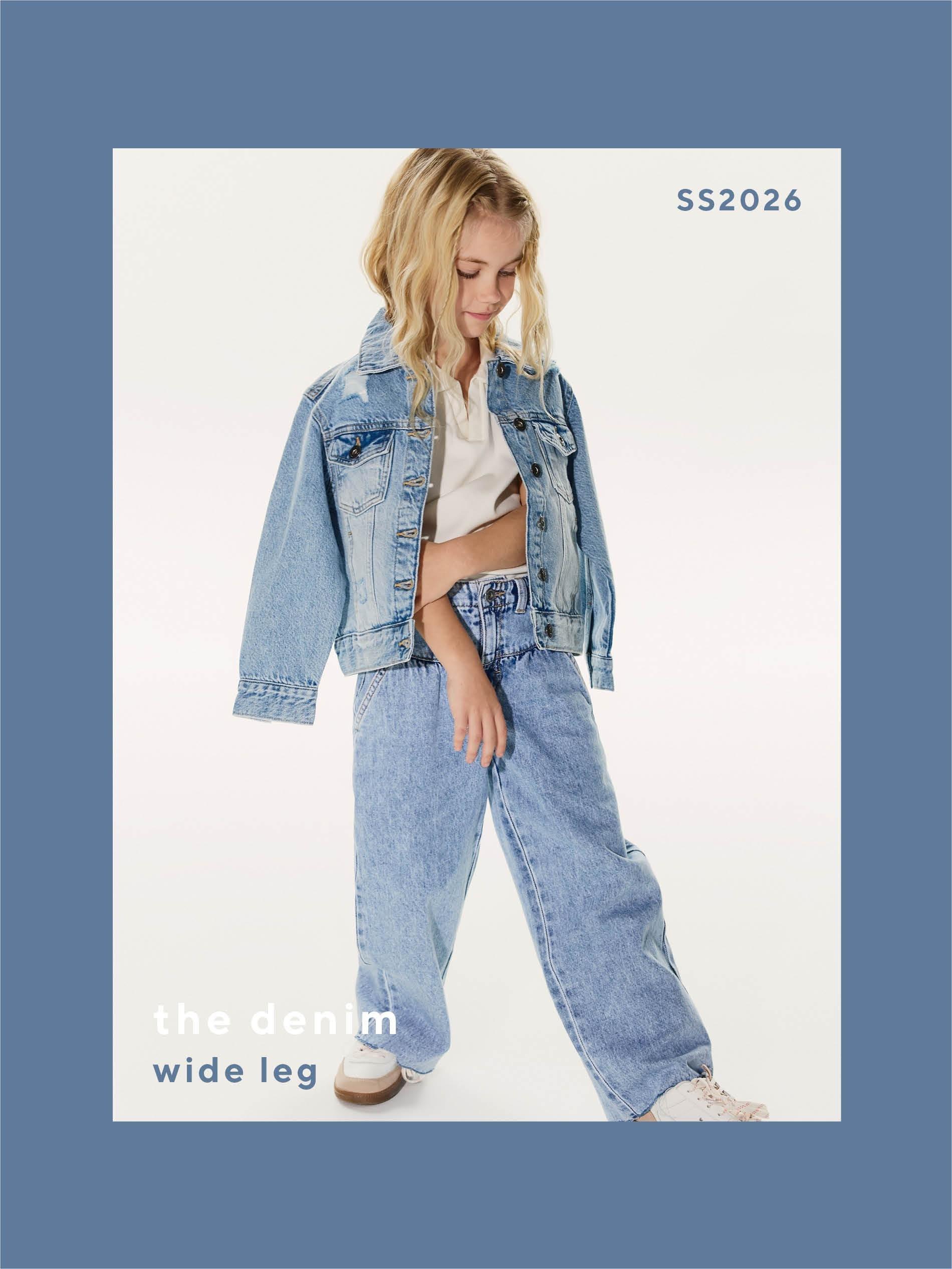 Blue Jeans Wide Leg Jeans, Blue, large image number 2