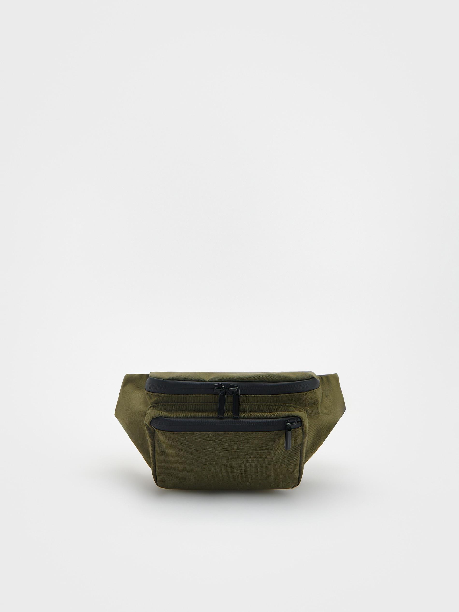 Green Waterproof Bum Bag, Khaki, large image number 0