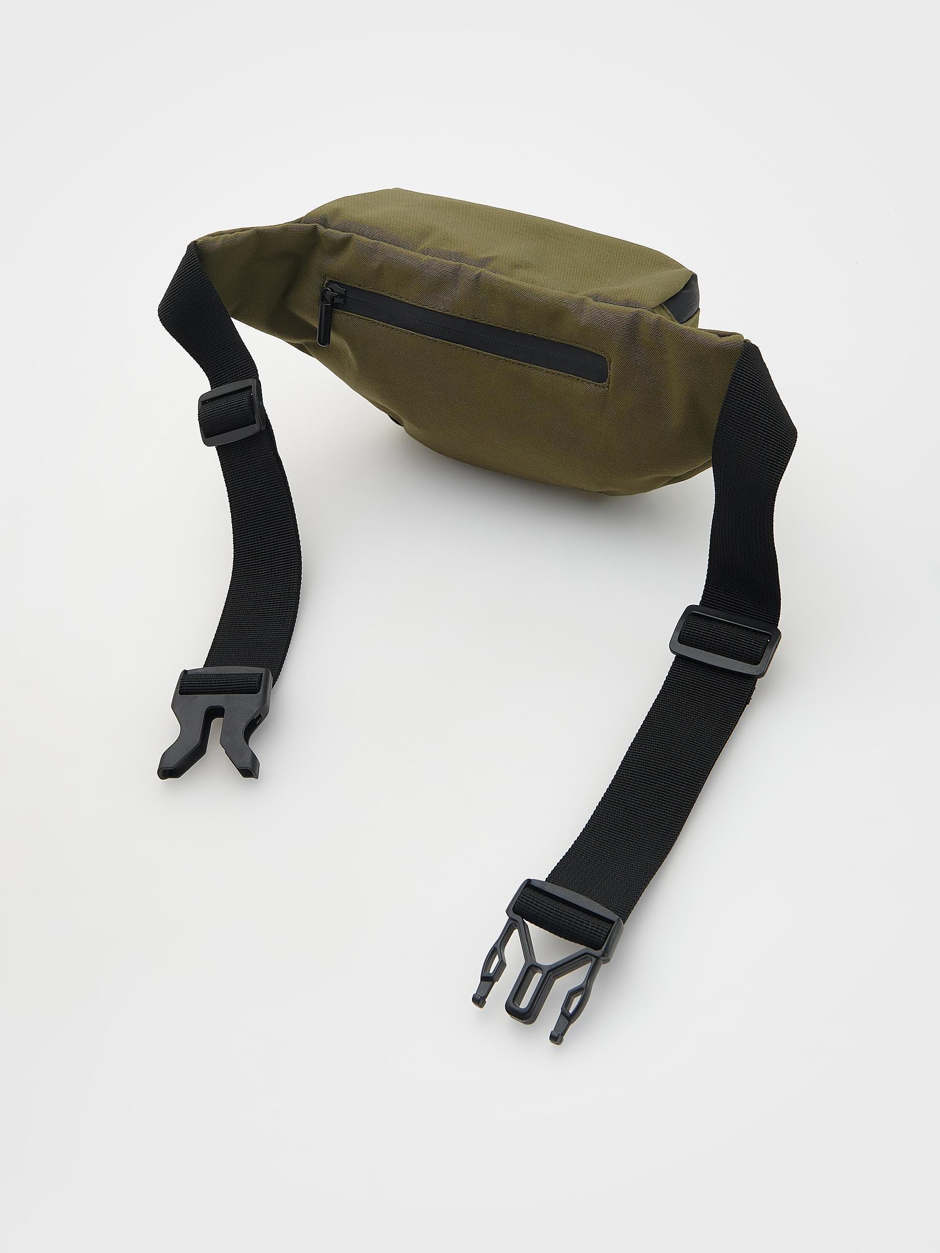 Green Waterproof Bum Bag, Khaki, large image number 2