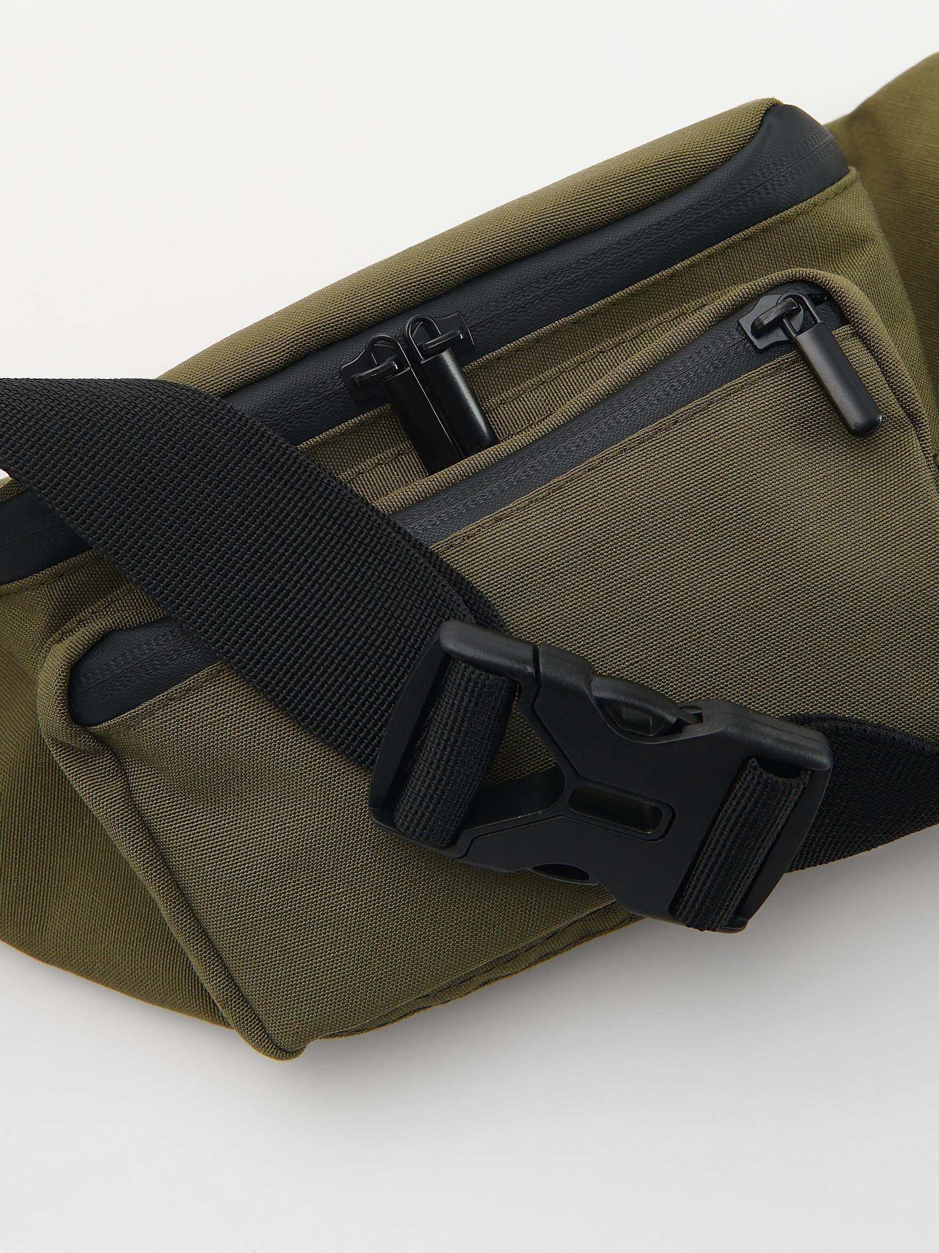 Green Waterproof Bum Bag, Khaki, large image number 3