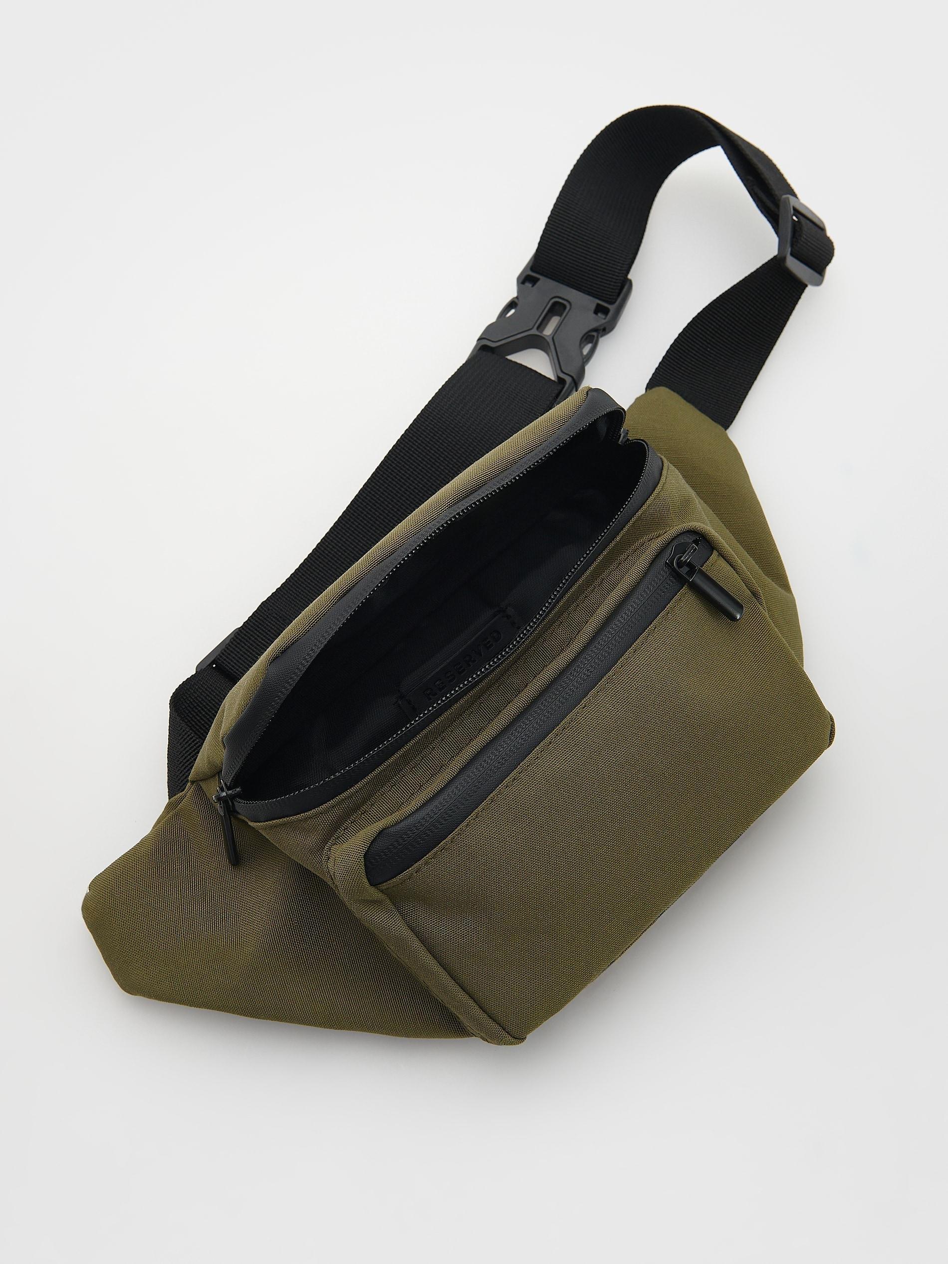 Green Waterproof Bum Bag, Khaki, large image number 4