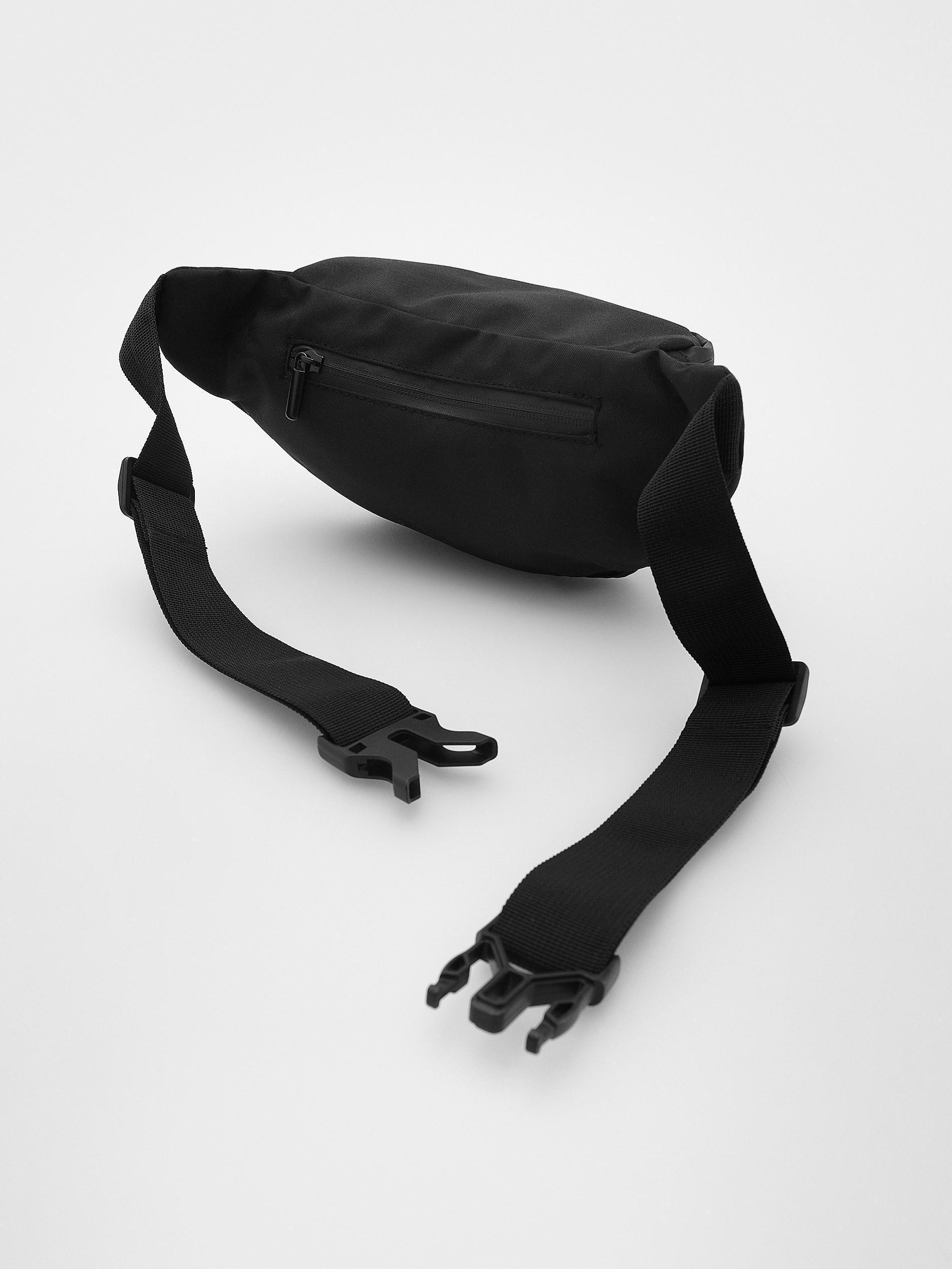 Black Waterproof Bum Bag, Black, large image number 2