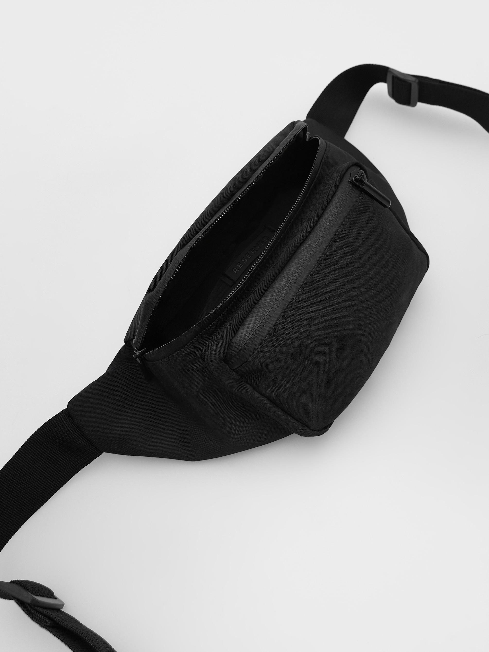 Black Waterproof Bum Bag, Black, large image number 4