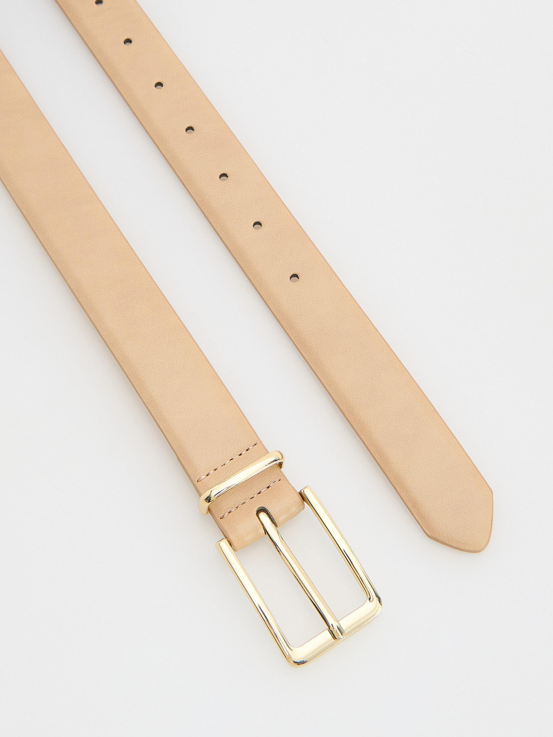 Beige Buckle Belt, , large image number 1