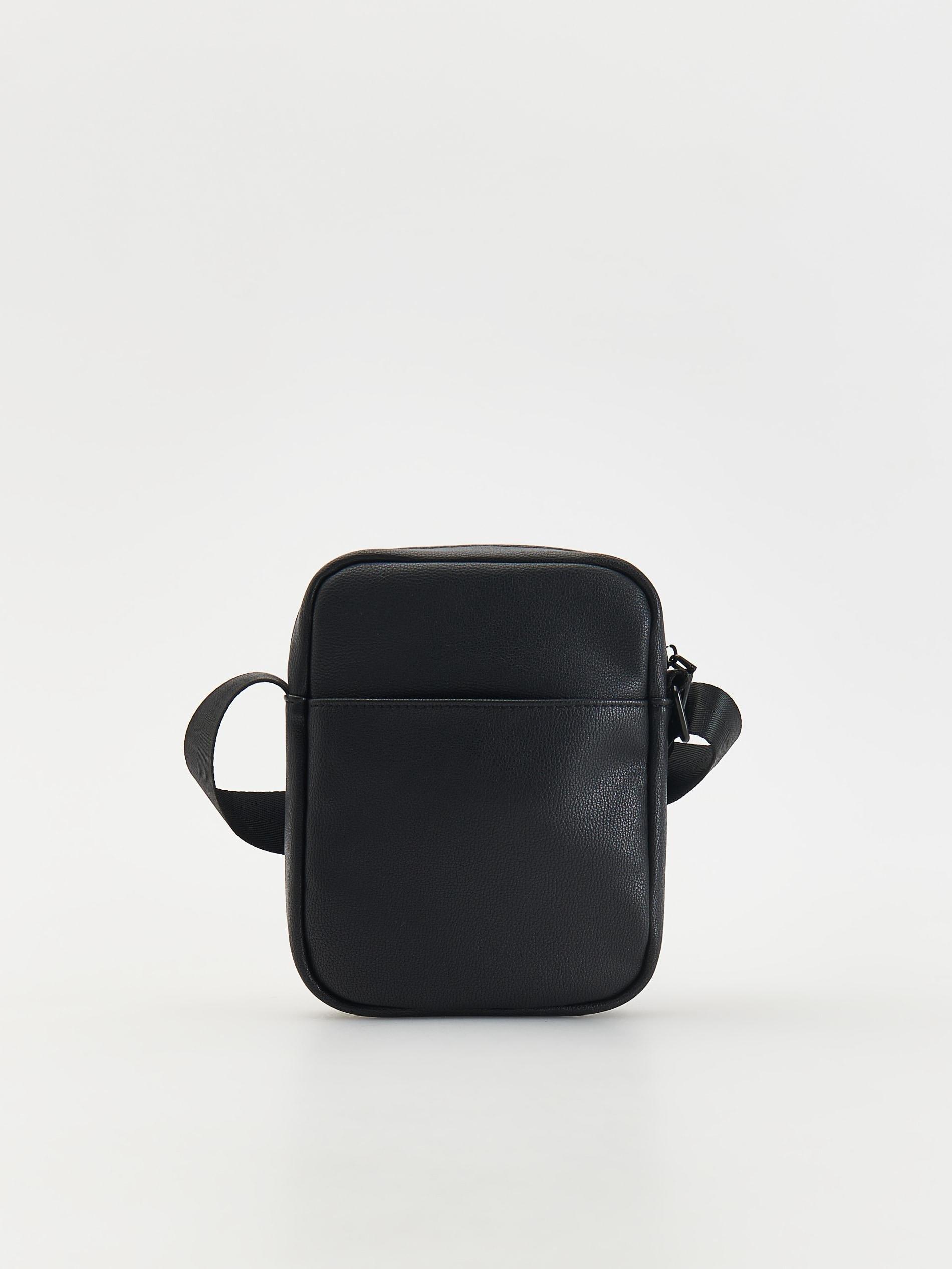 Black Crossbody Pouch Bag, Black, large image number 0