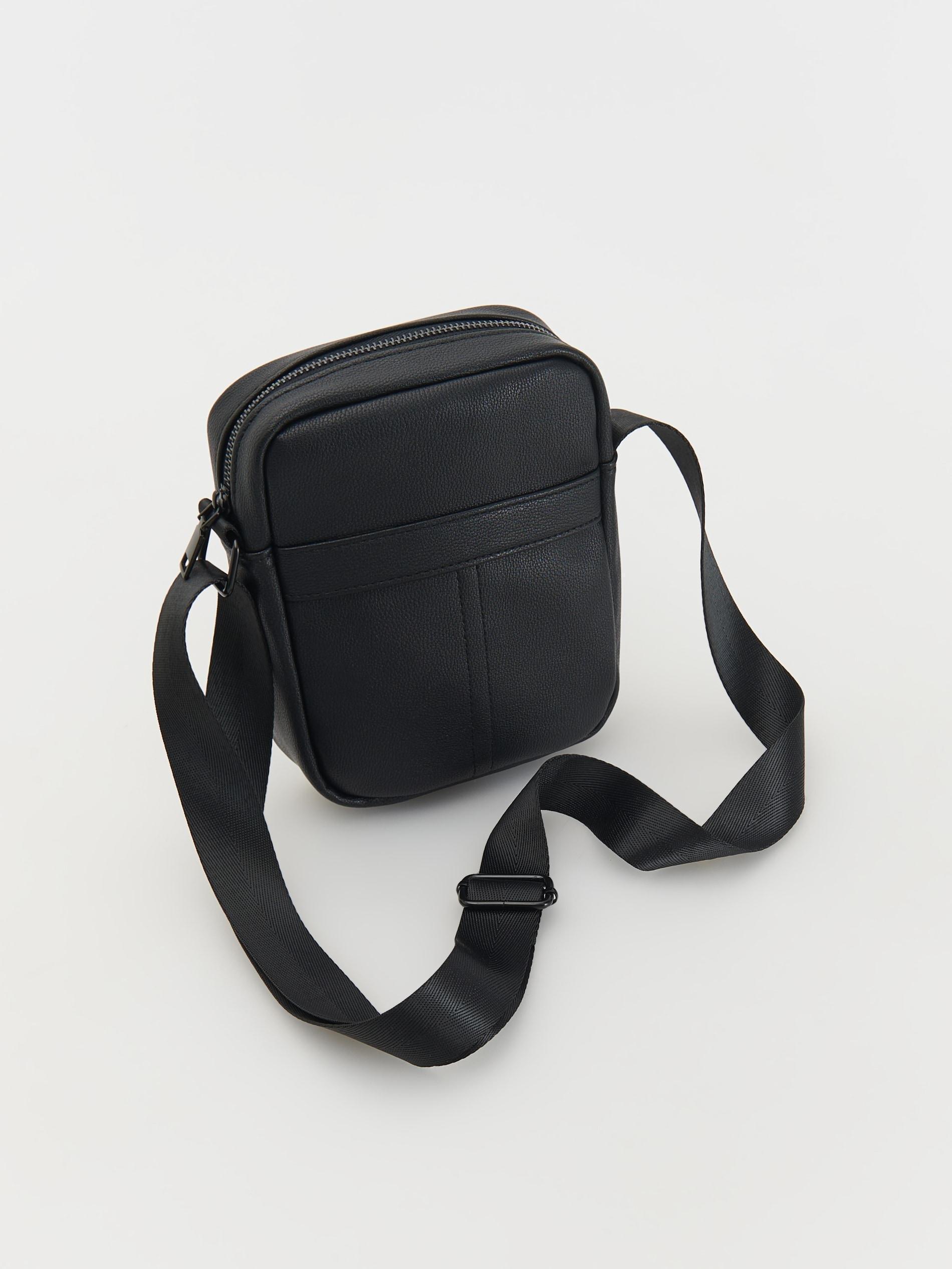 Black Crossbody Pouch Bag, Black, large image number 1