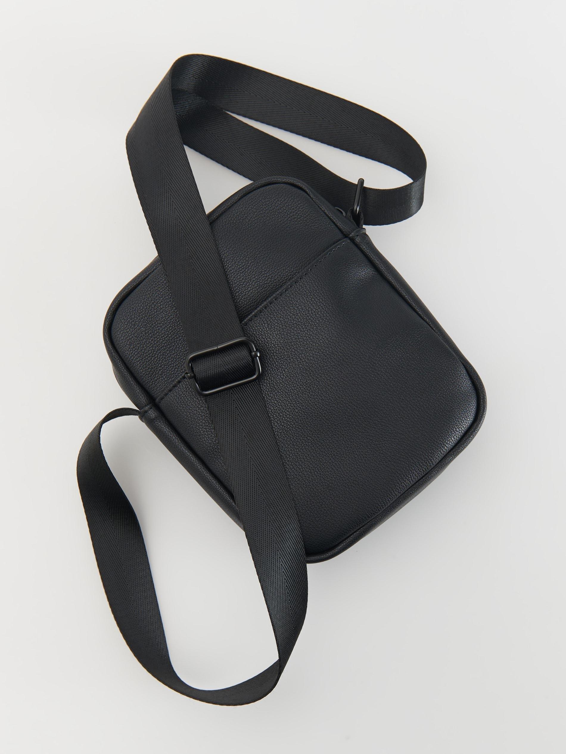 Black Crossbody Pouch Bag, Black, large image number 2