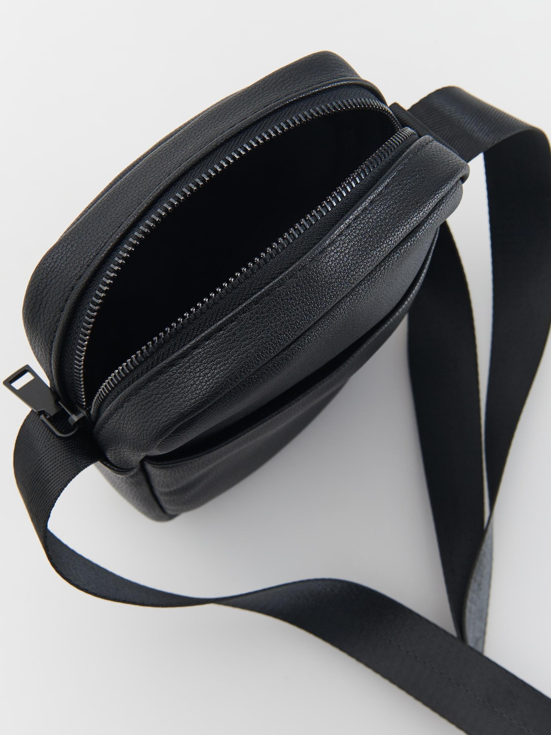 Black Crossbody Pouch Bag, Black, large image number 3