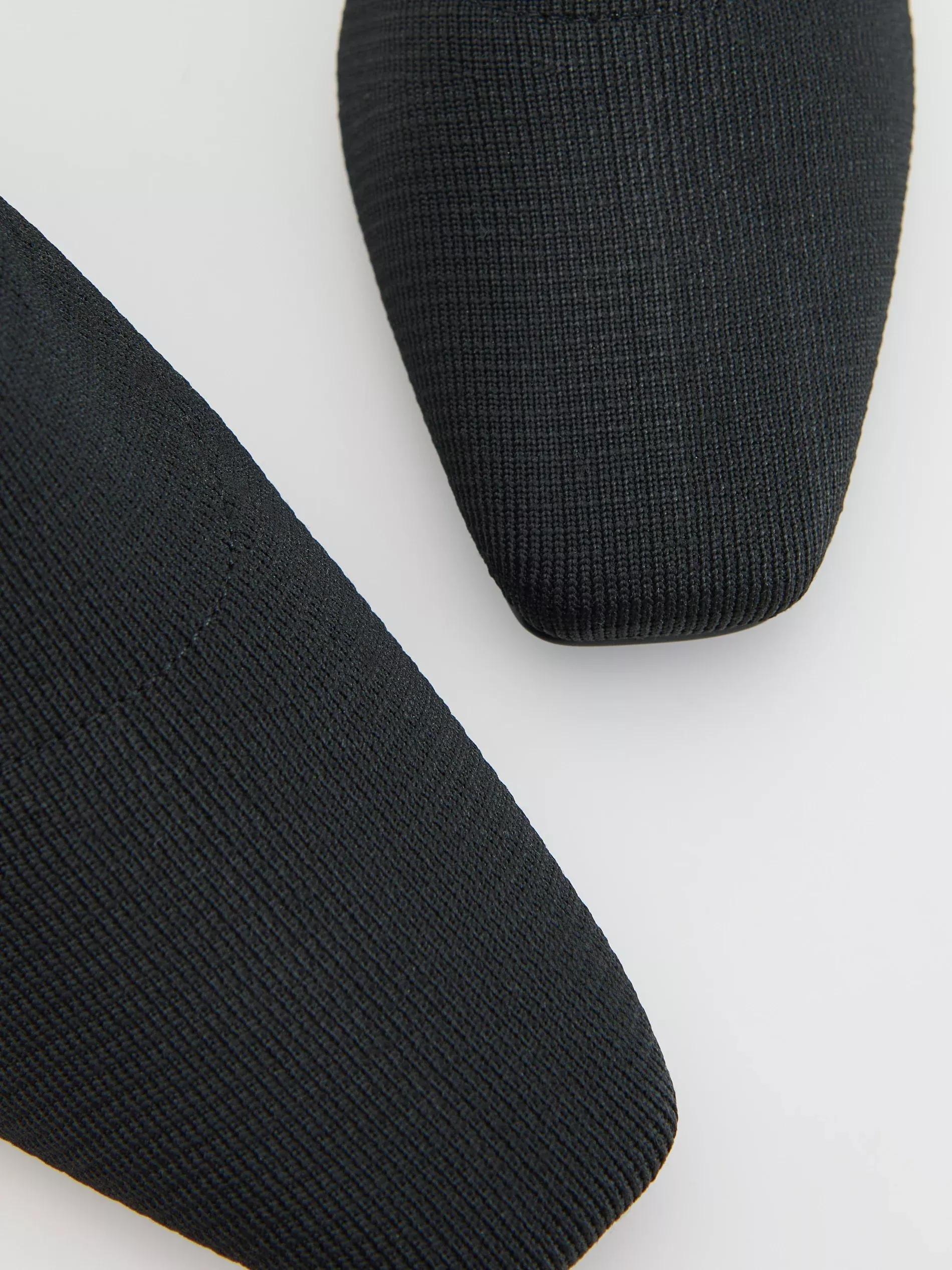 Black Heeled Ankle Boots, Black, large image number 3