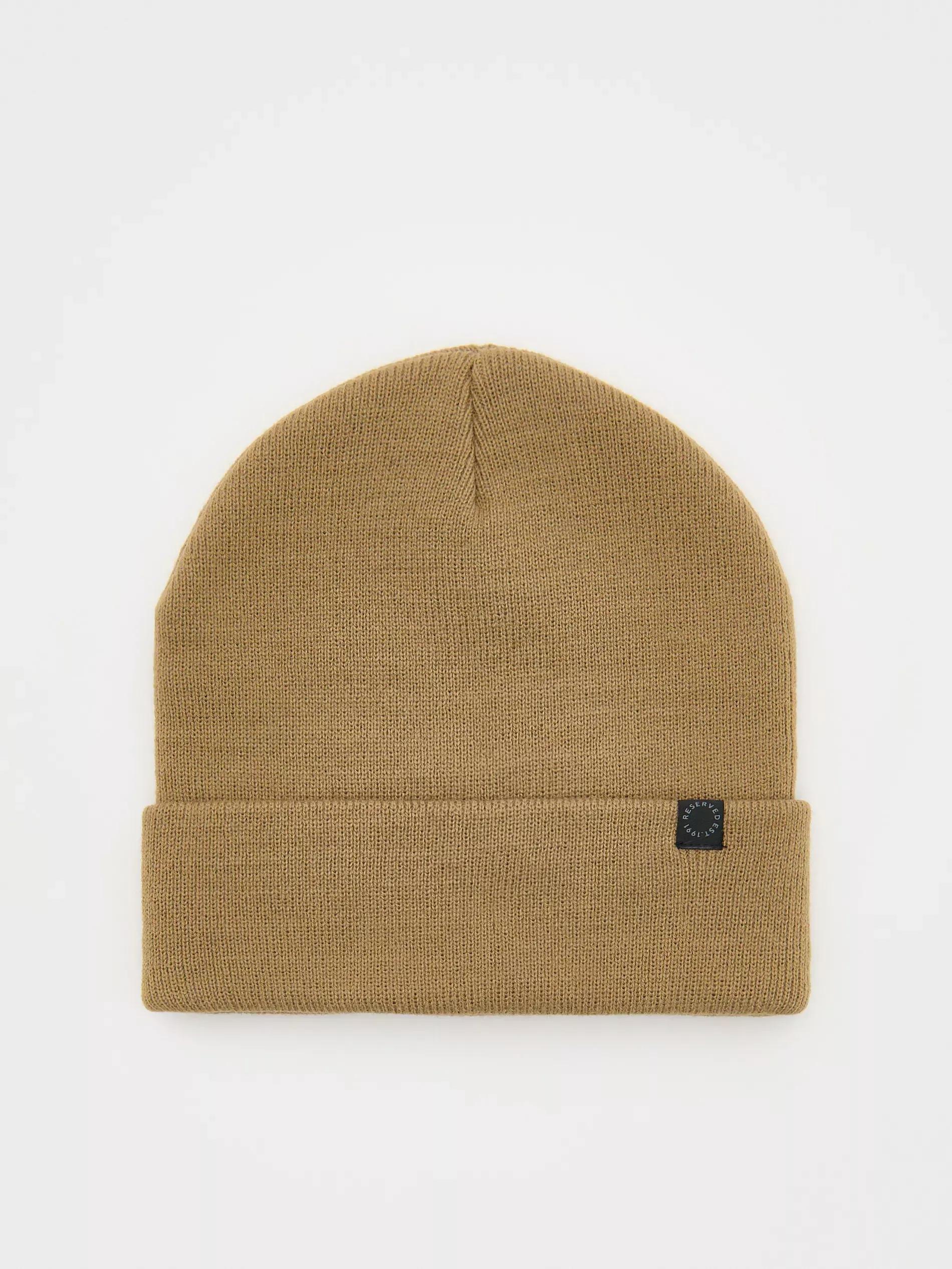 Beige Beanie Hat, Beige, large image number 1