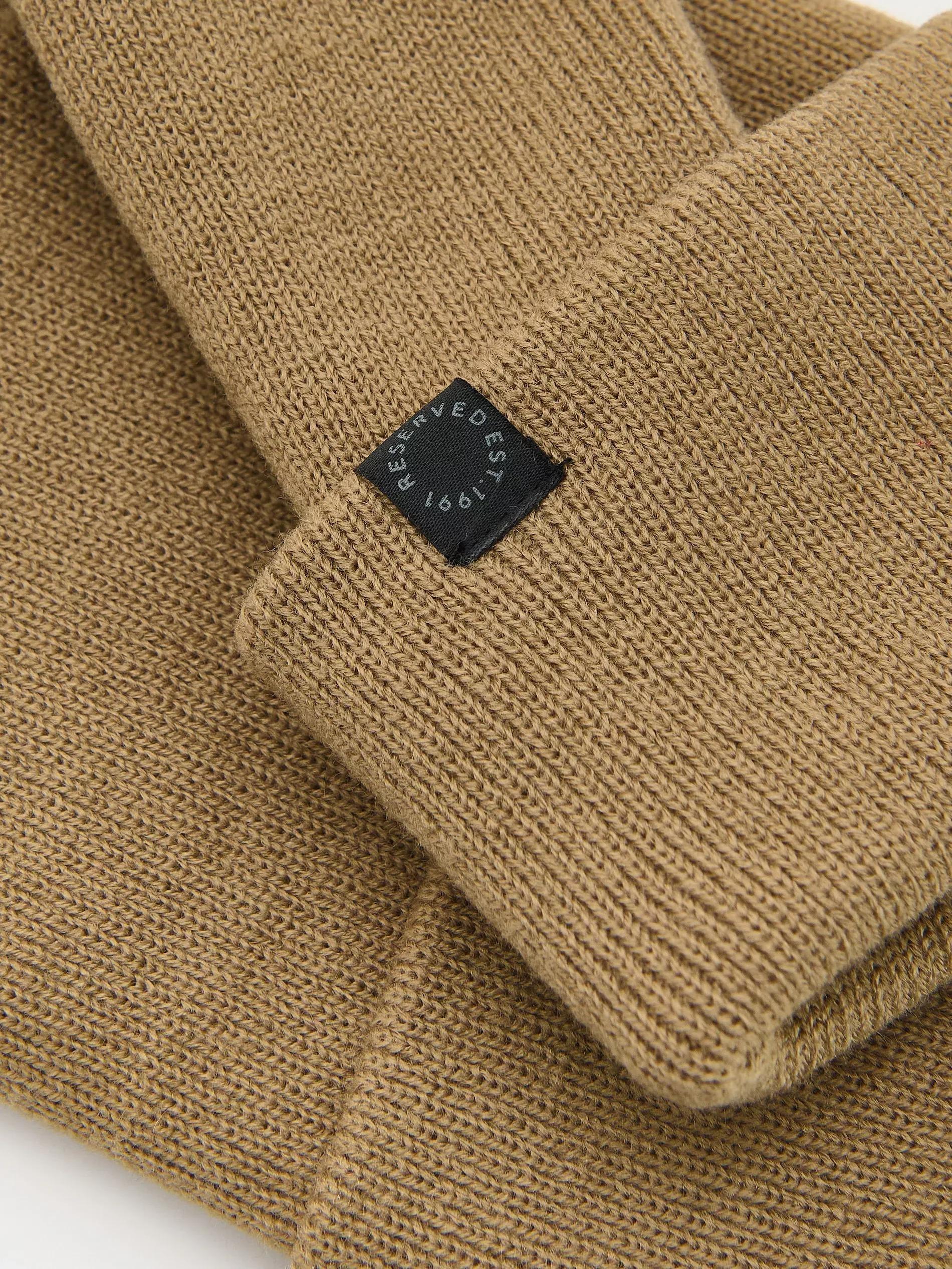Beige Beanie Hat, Beige, large image number 2