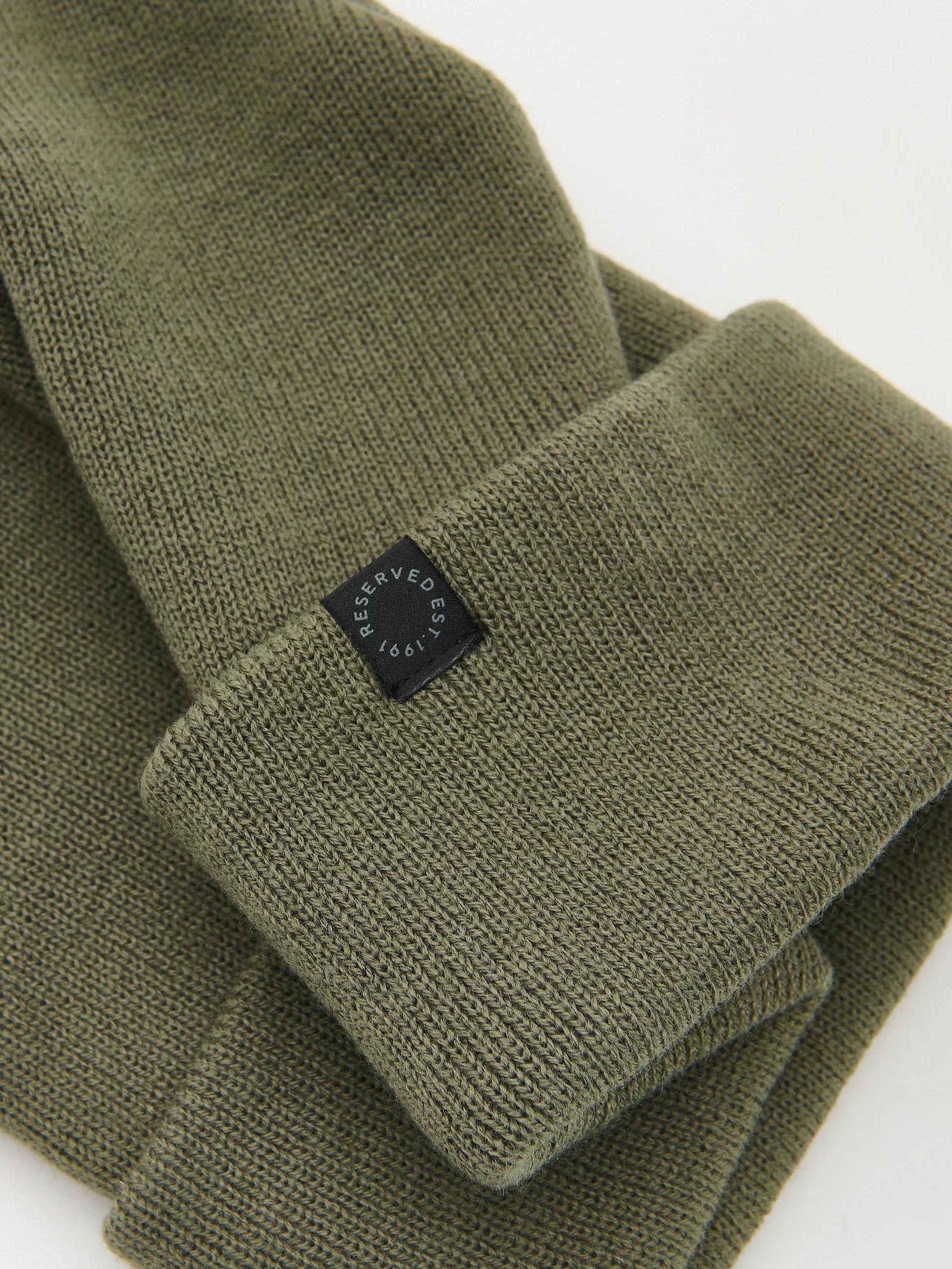DUSTY GREEN Beanie, Green, large image number 2