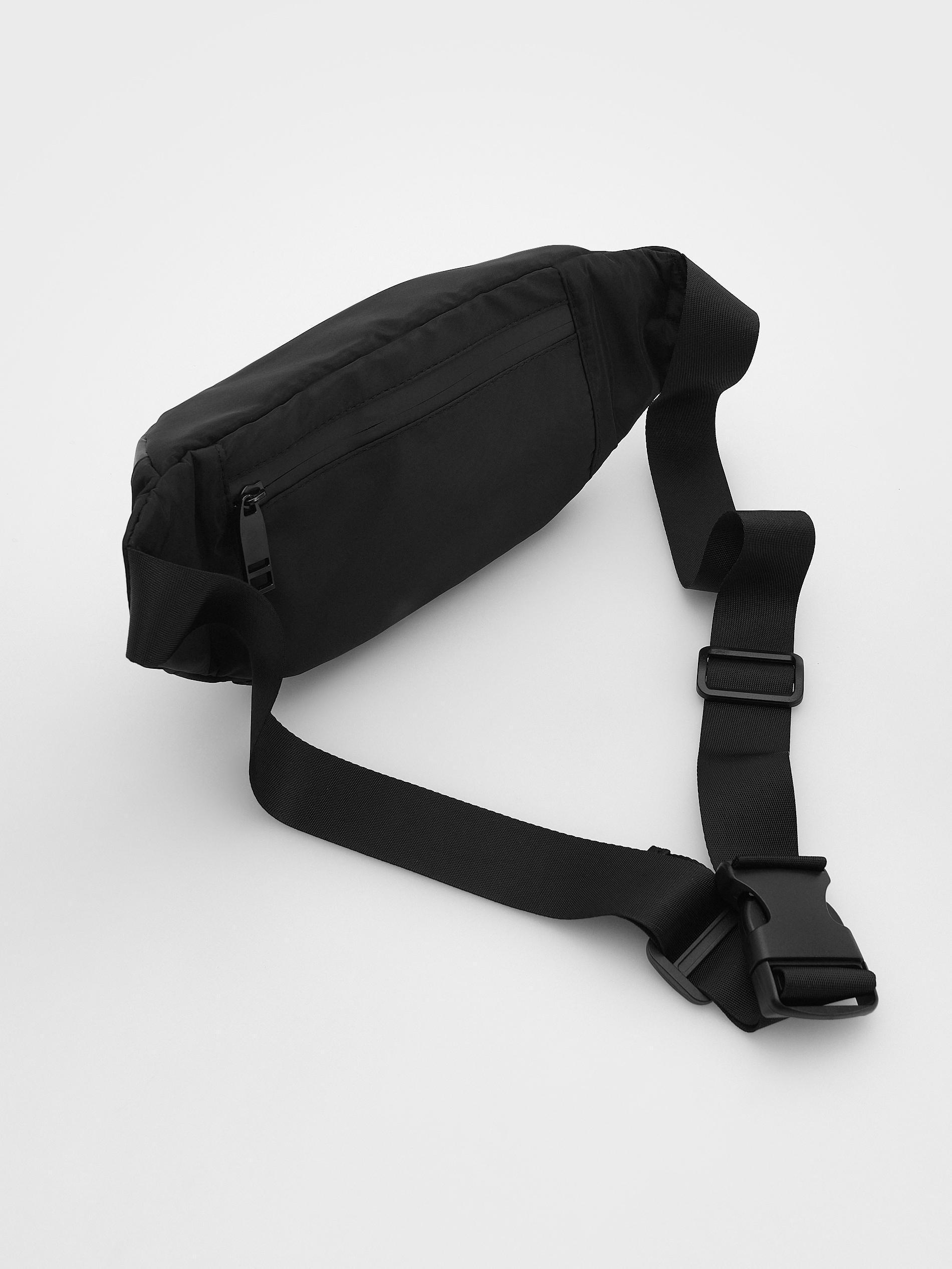 Black Bum Bag, Black, large image number 3