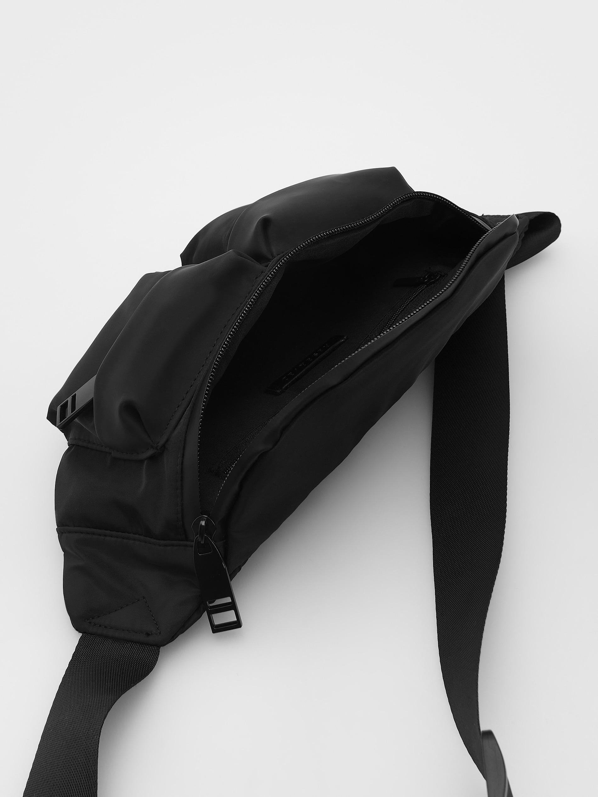 Black Bum Bag, Black, large image number 5