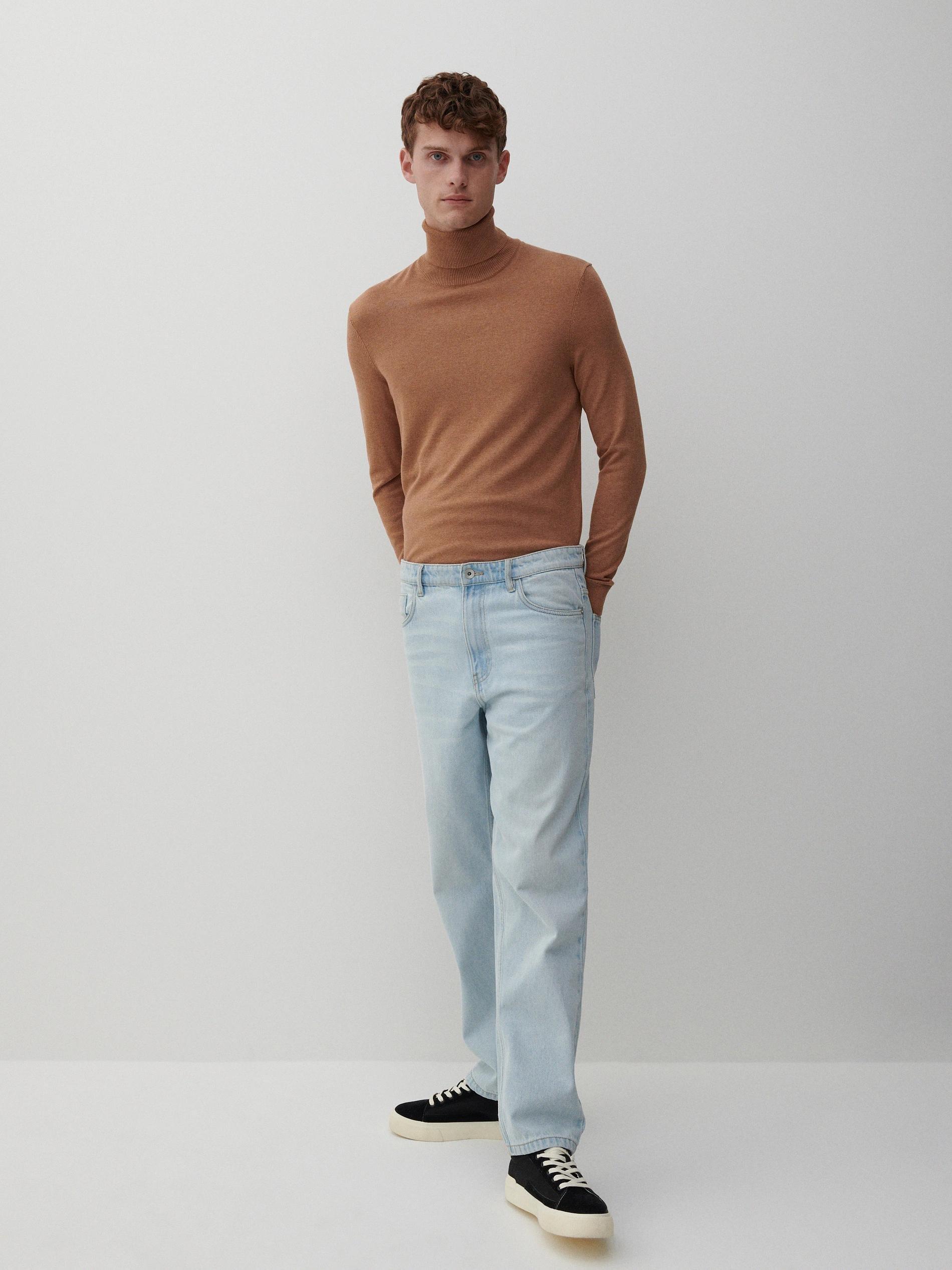 Beige Classic Golf Sweater, Men, , large image number 1