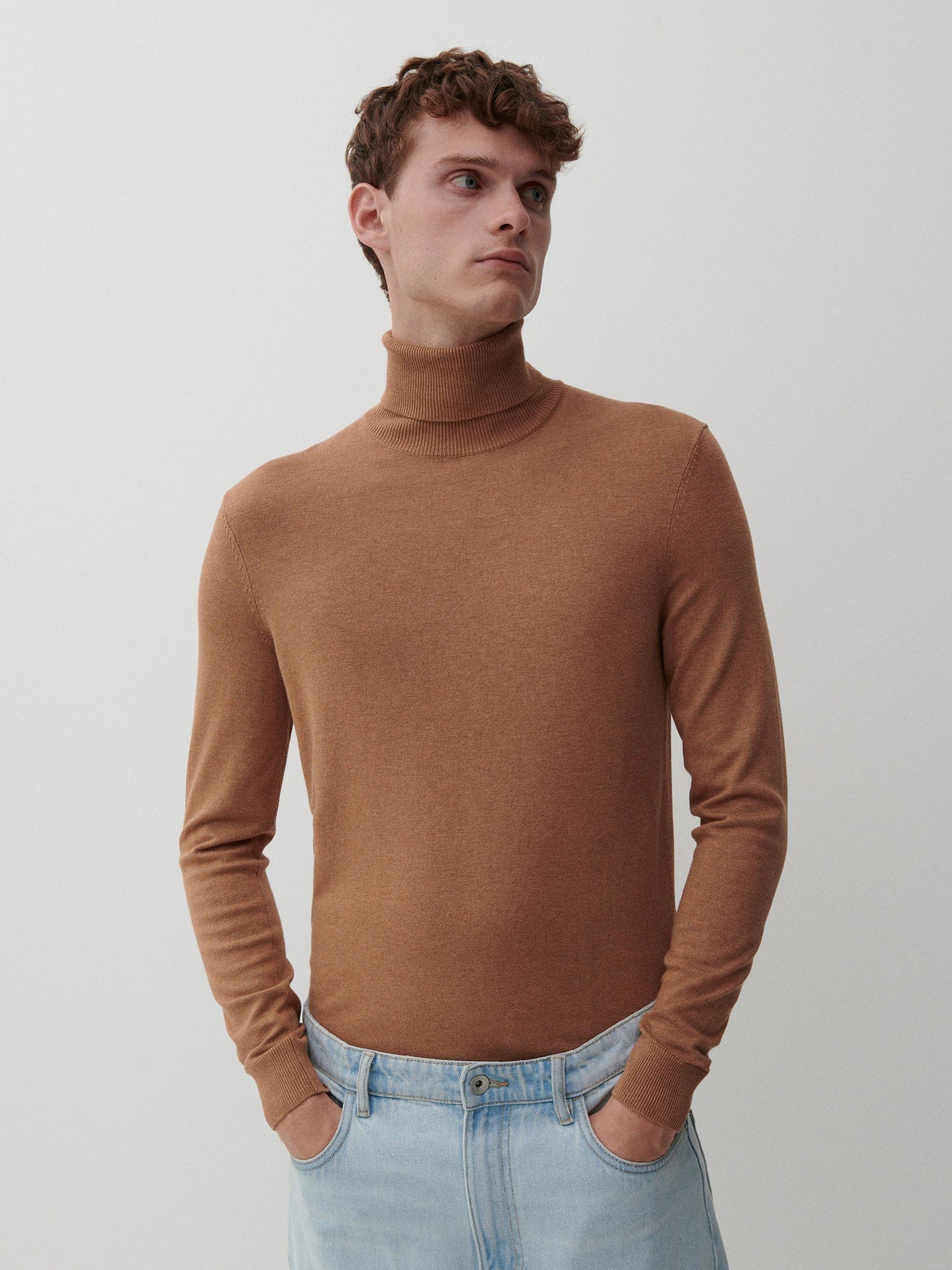 Beige Classic Golf Sweater, Men, , large image number 3