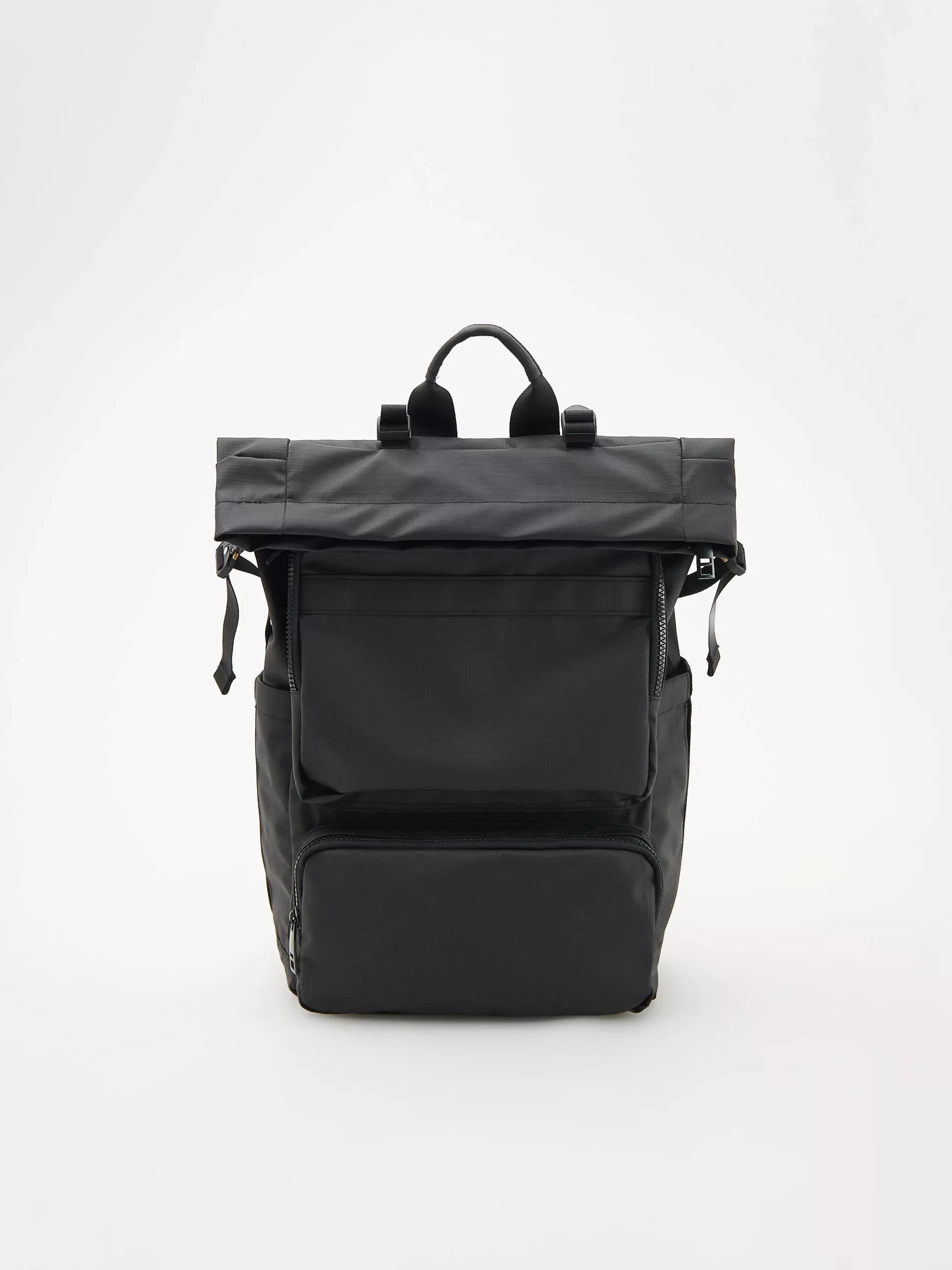 Black Waterproof Backpack, Black, large image number 3