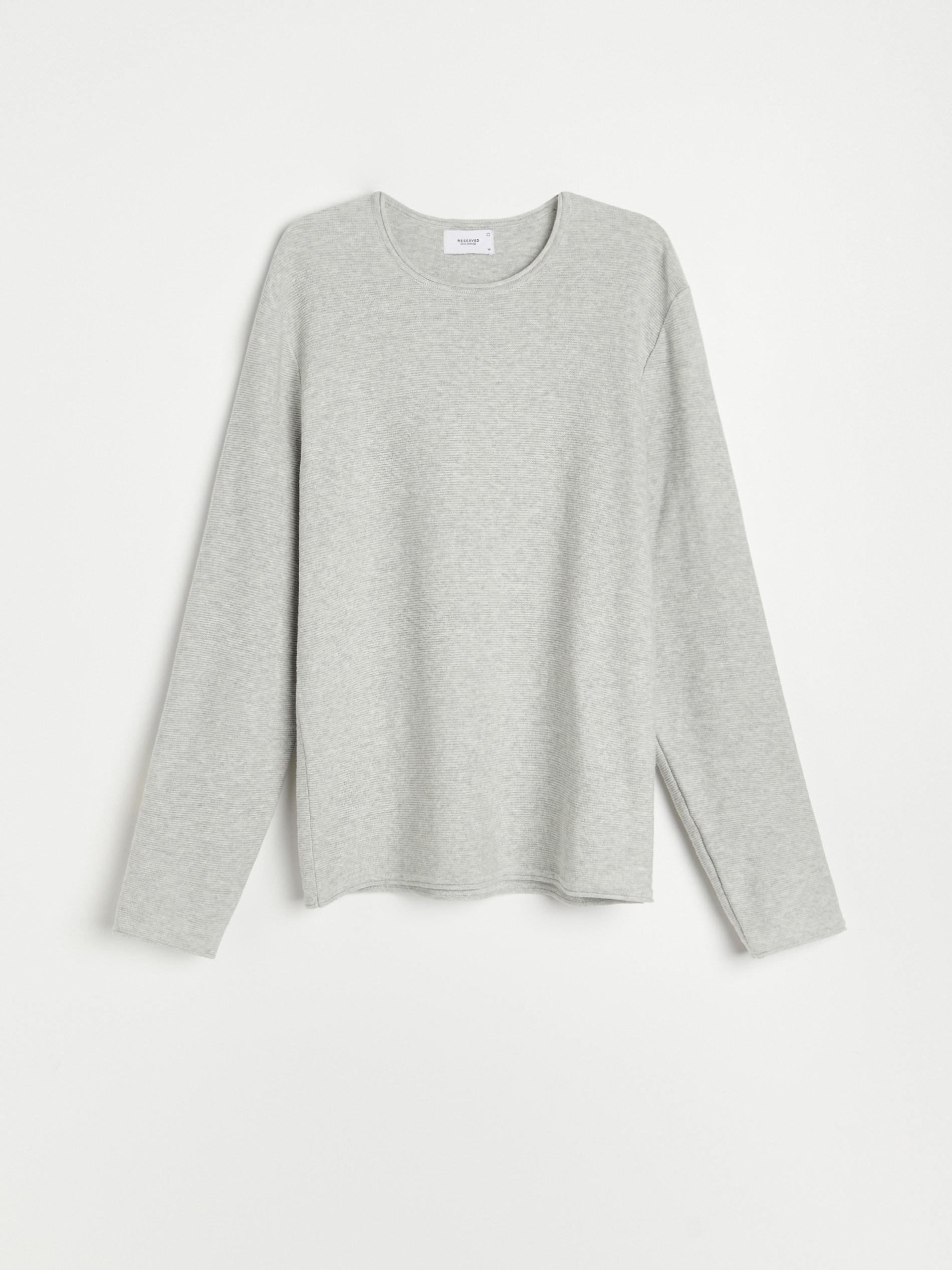 Light Grey Basic Cotton Jumper, Men, , large image number 3