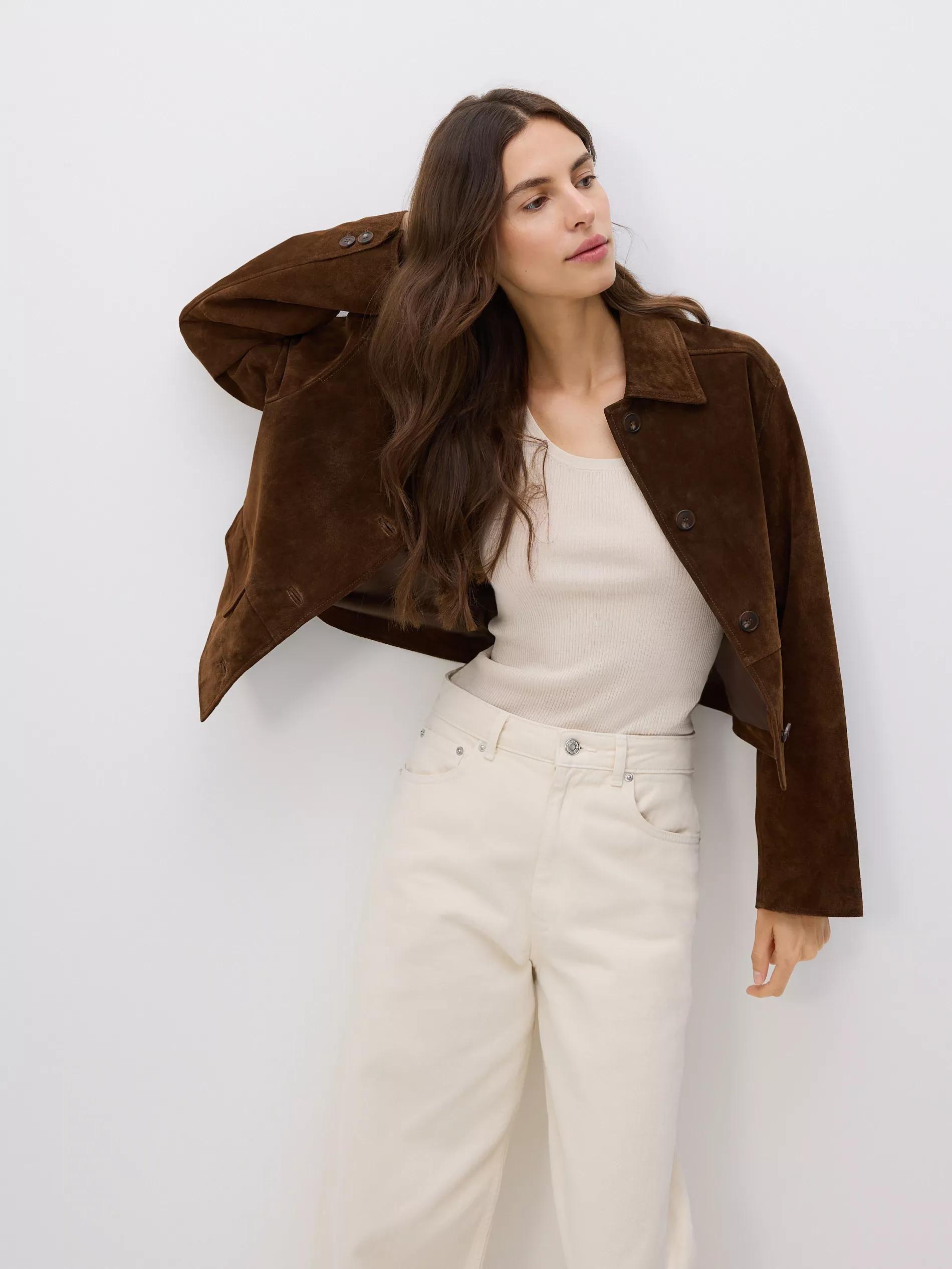 Cream Barrel Leg Jeans, , large image number 2