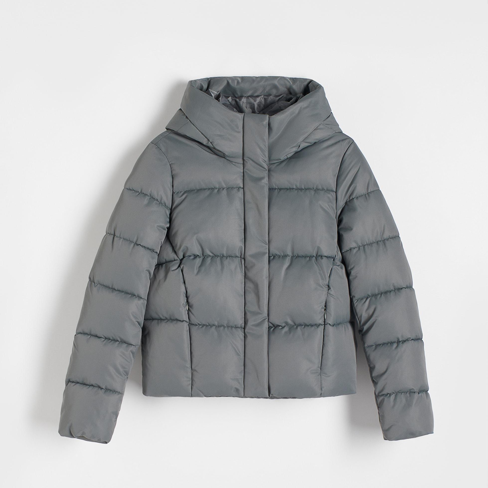 Khaki Insulated Quilted Jacket, , large image number 0