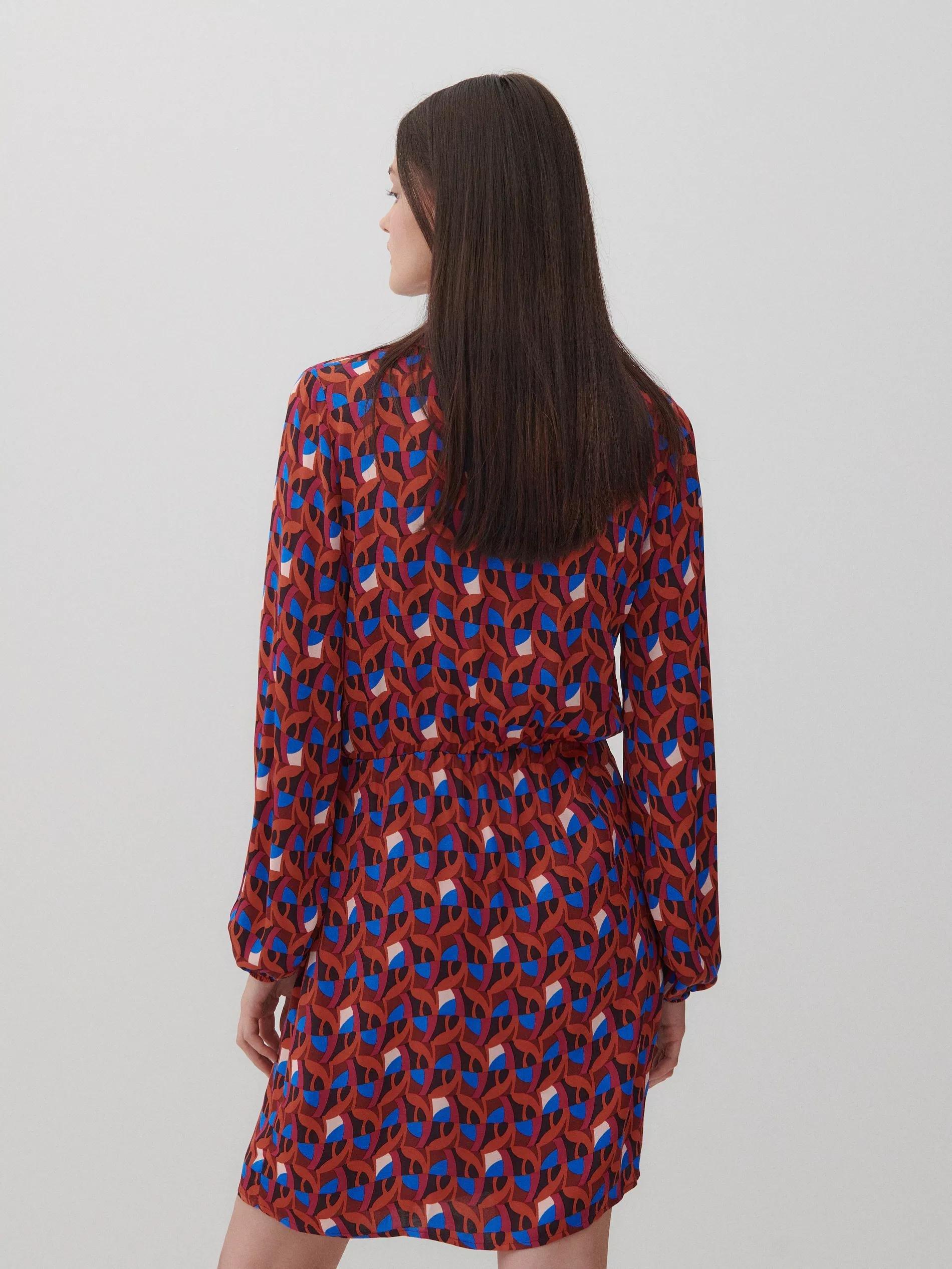 Multicolor Viscose Mini Dress, Women, , large image number 2